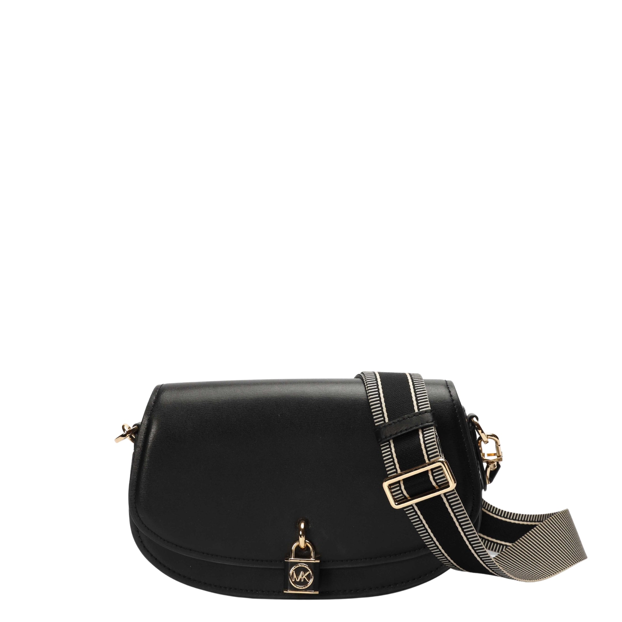 Michael Kors Mila Black Messenger Bag