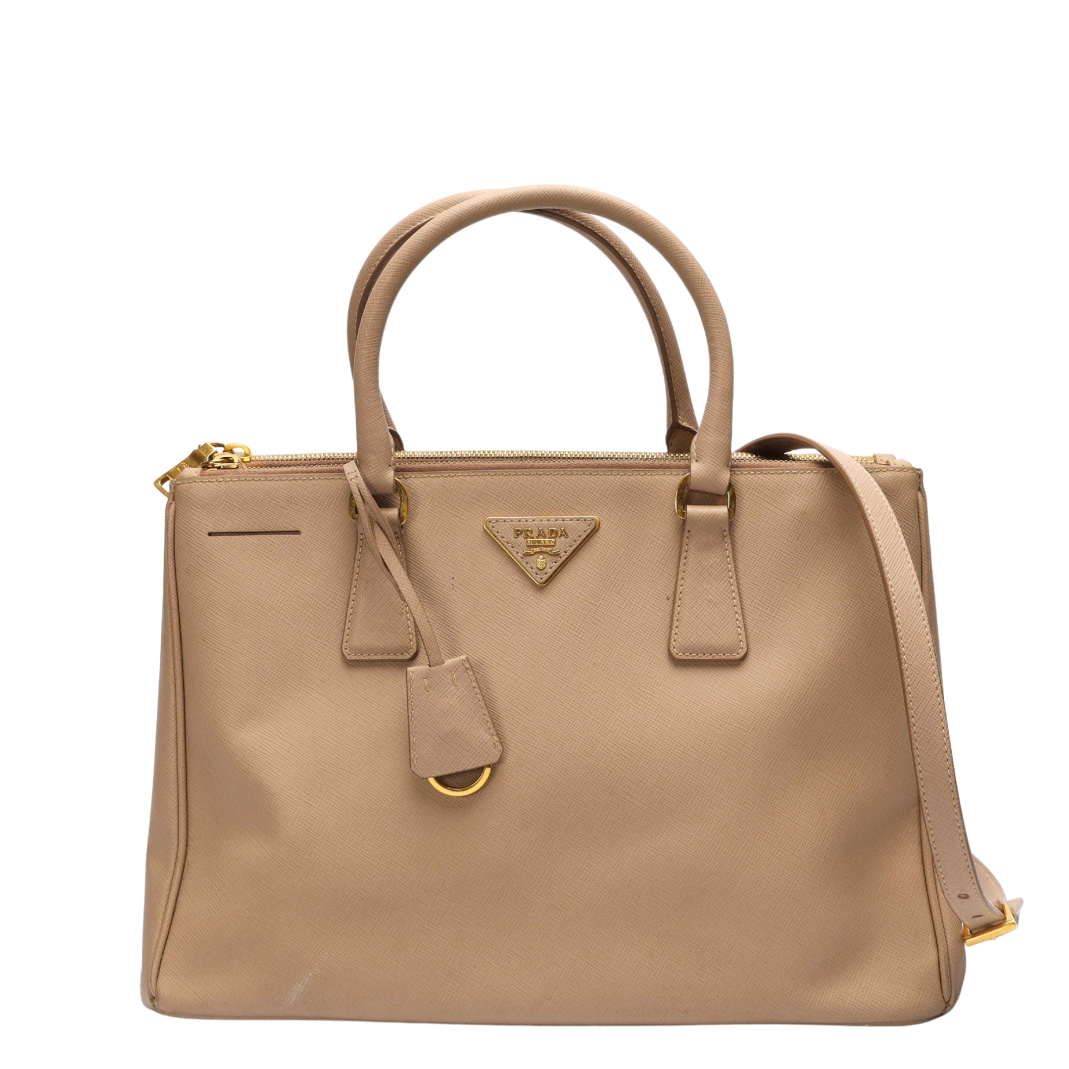 Prada Galleria Beige Convertible Satchel