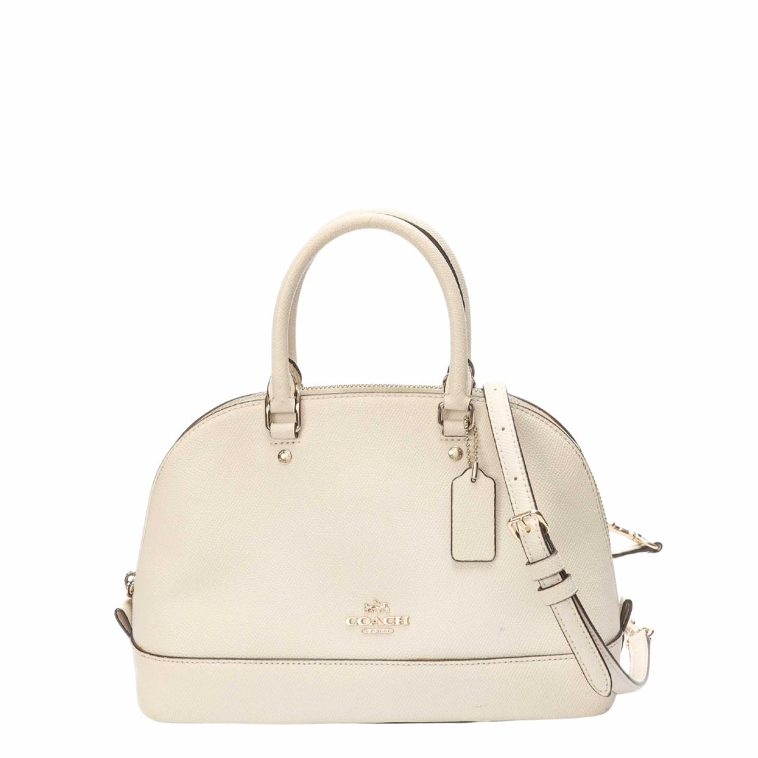 Coach White Sierra Dome Satchel