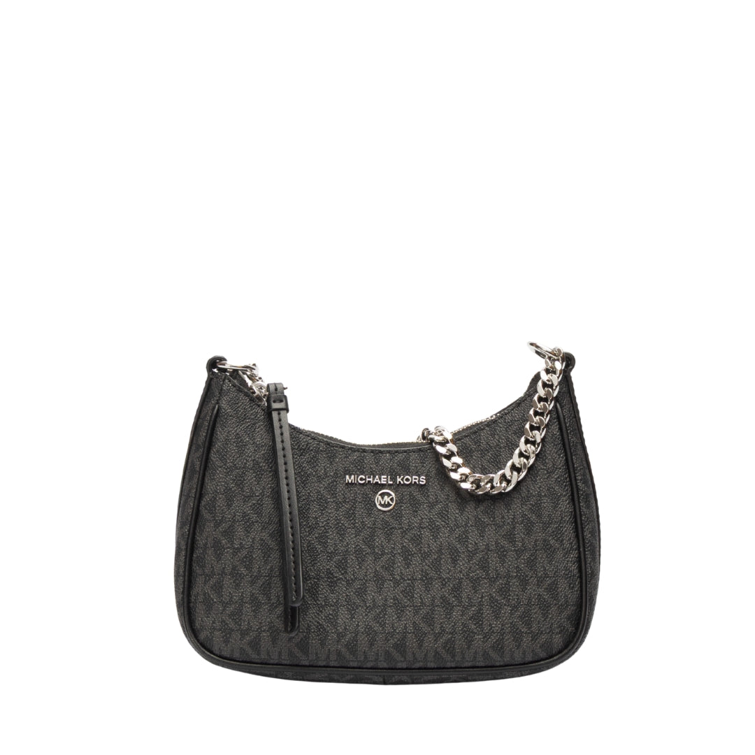 Michael Kors Black Jet Set Charm Small Logo Pochette