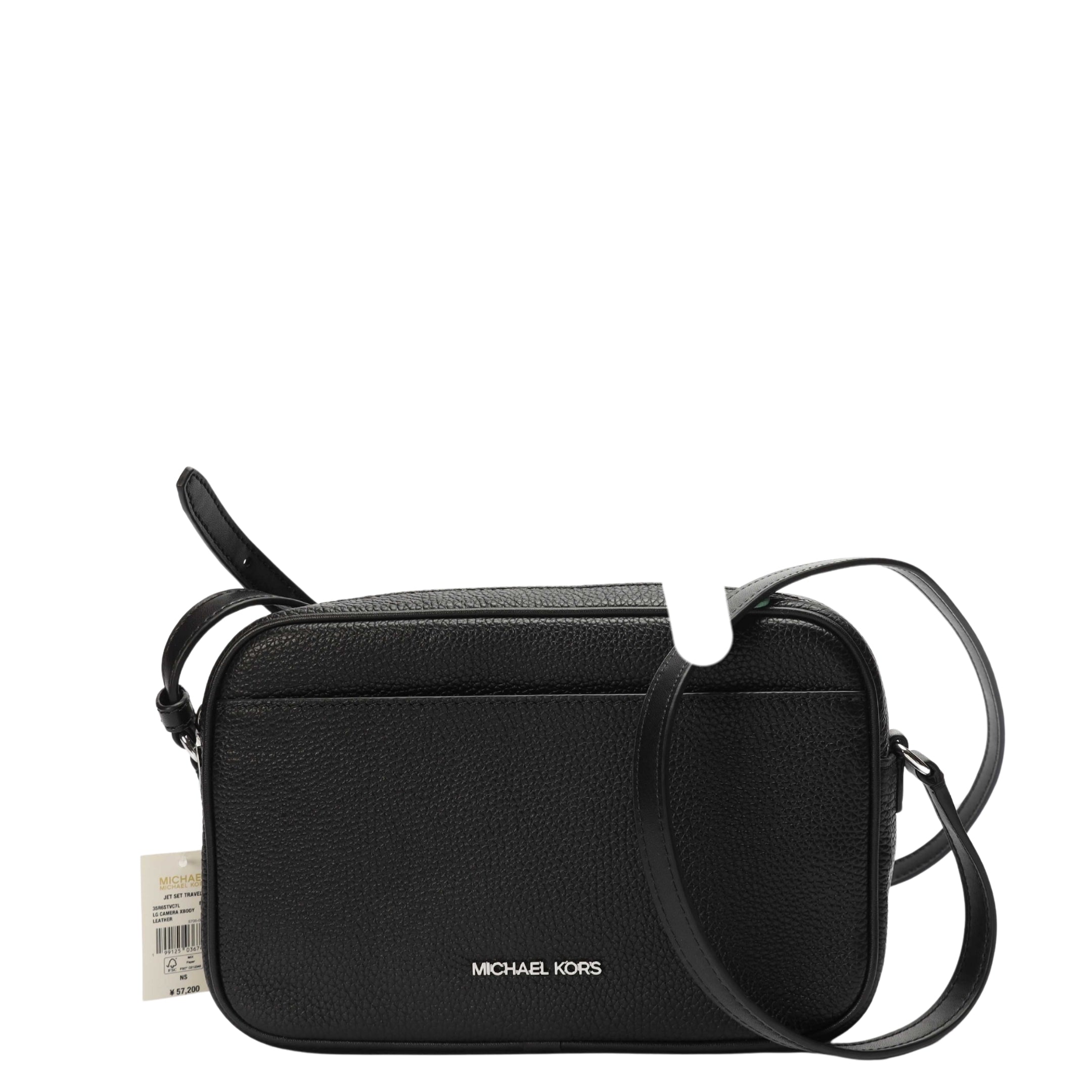 Michael Kors Jet Set Black Camera Crossbody Bag