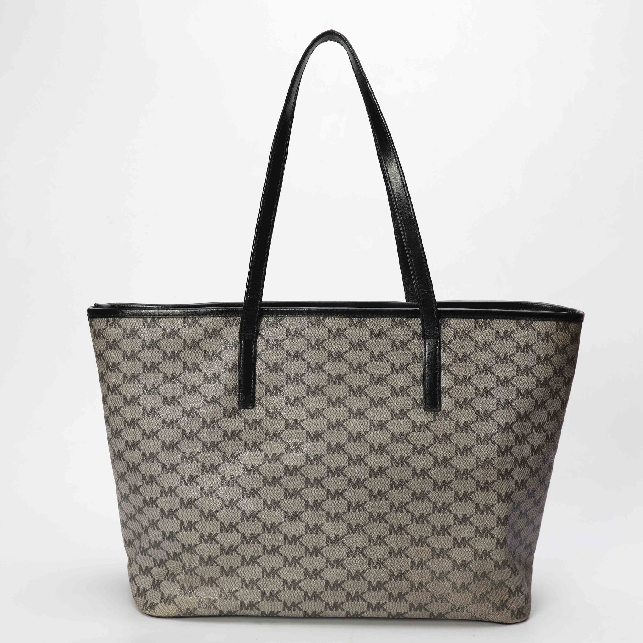 Michael Kors Emry Large Black & Grey Logo Tote