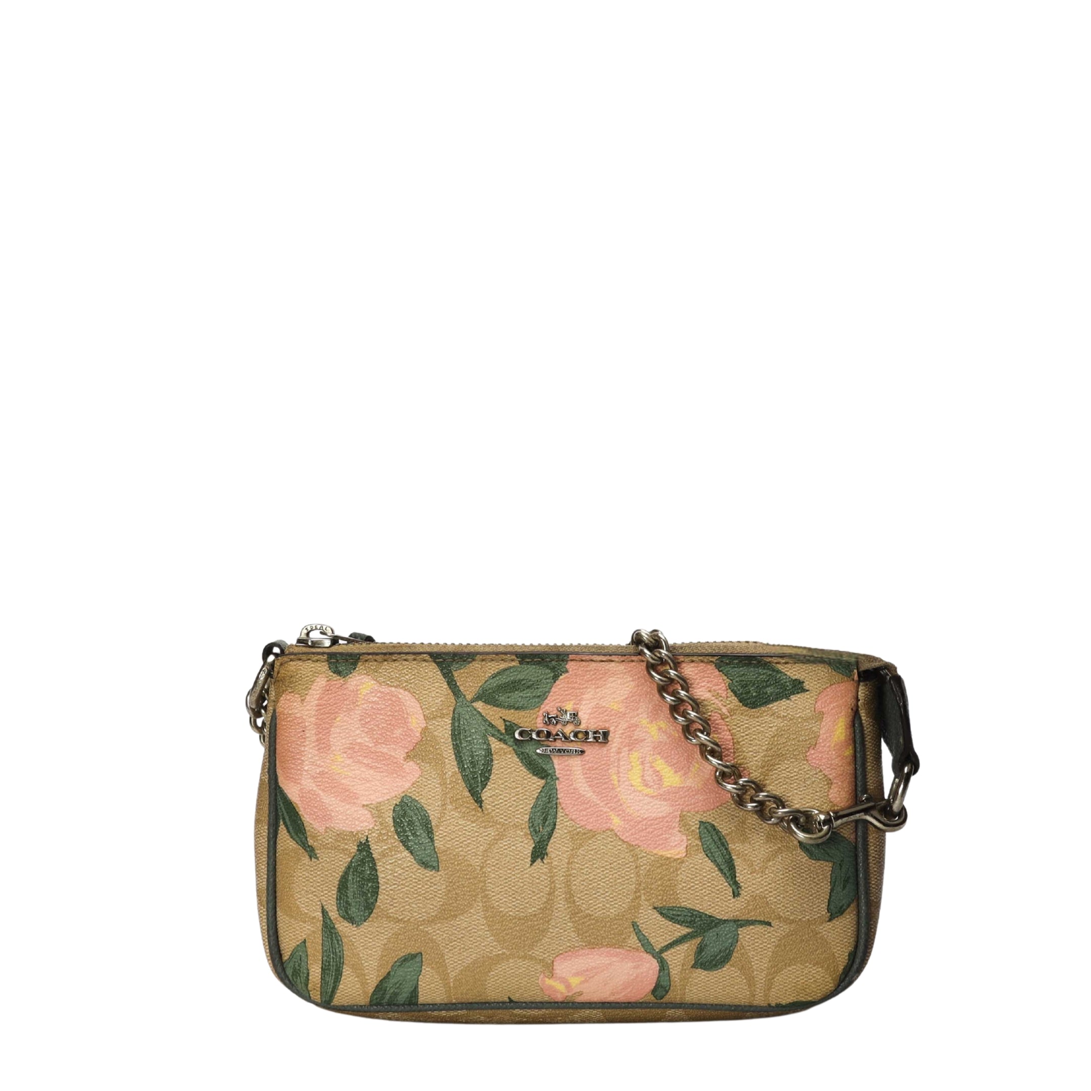 Coach Nolita 19 Floral Print Signature Canvas Pochette