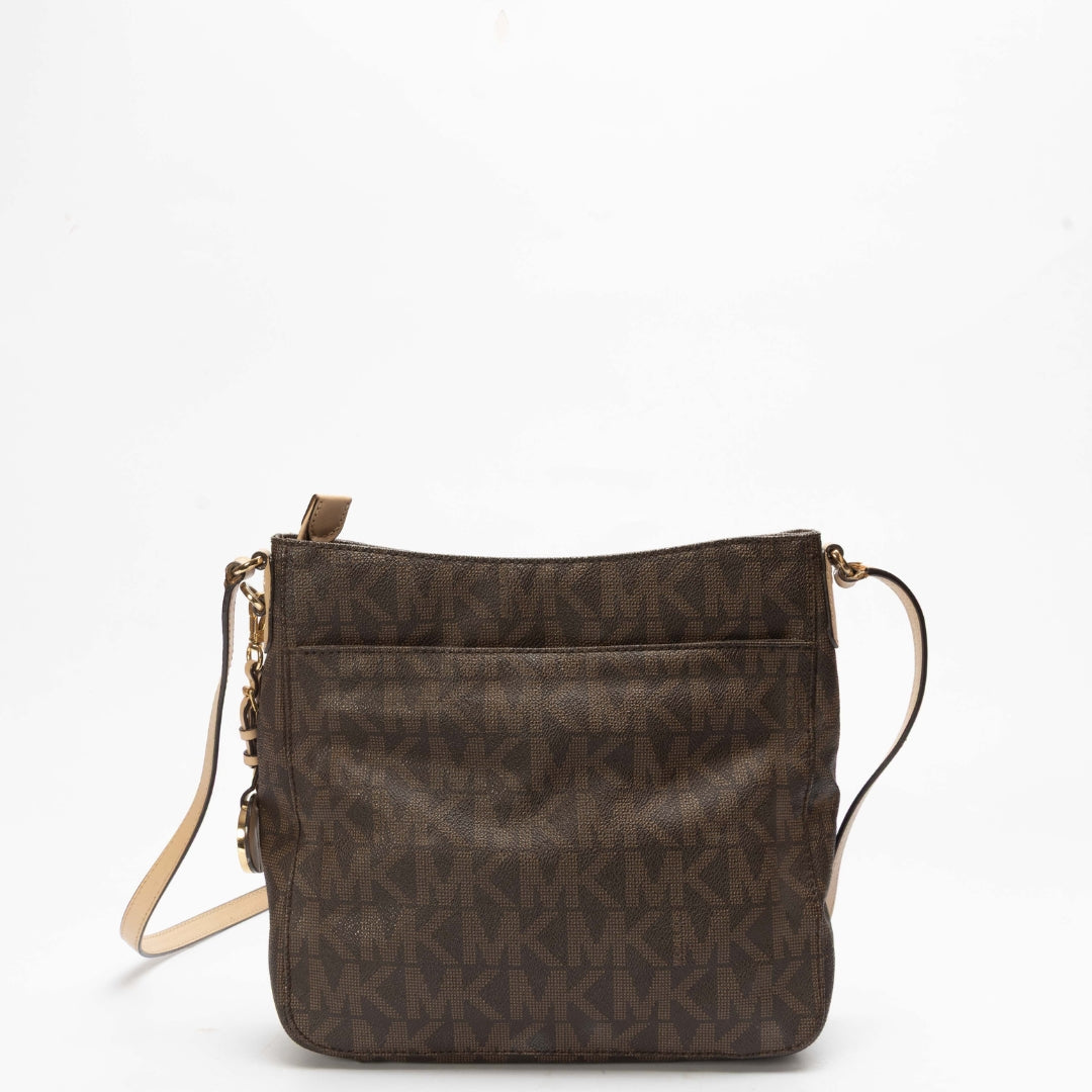 Michael Kors Jet Set Travel Brown Messenger Bag