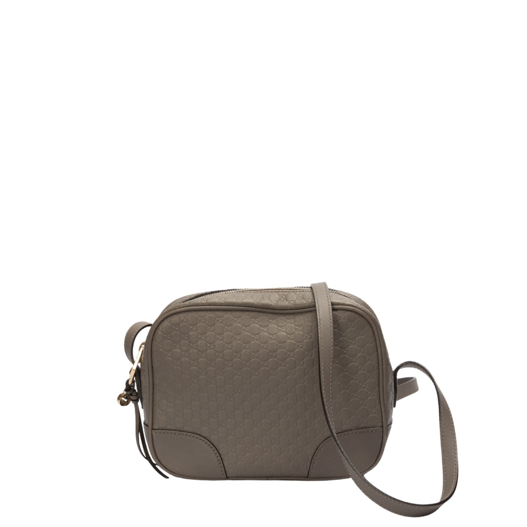 Gucci Guccissima Mini Bree Grey Messenger Bag