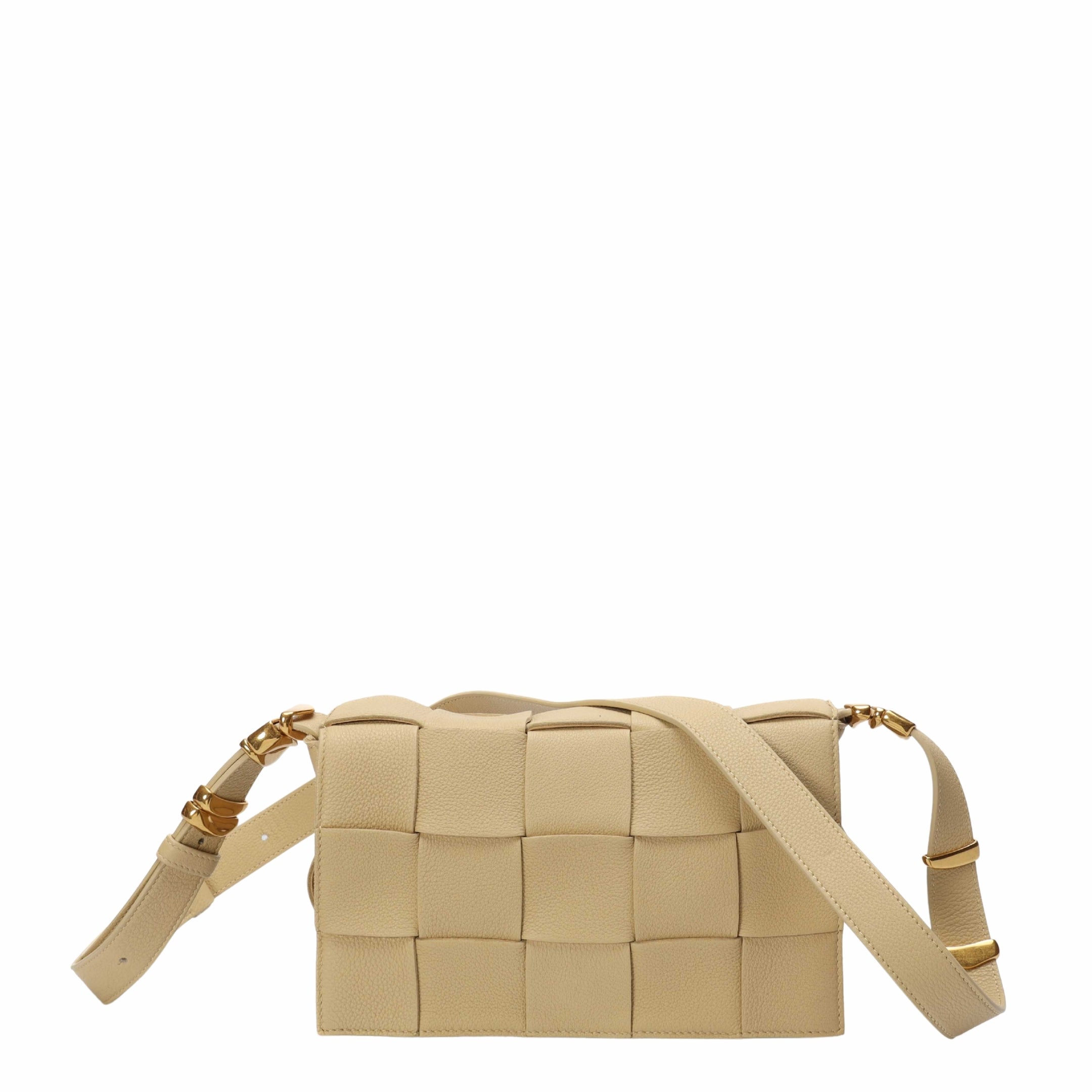 Bottega Veneta Beige Intrecciato Cassette Crossbody Bag