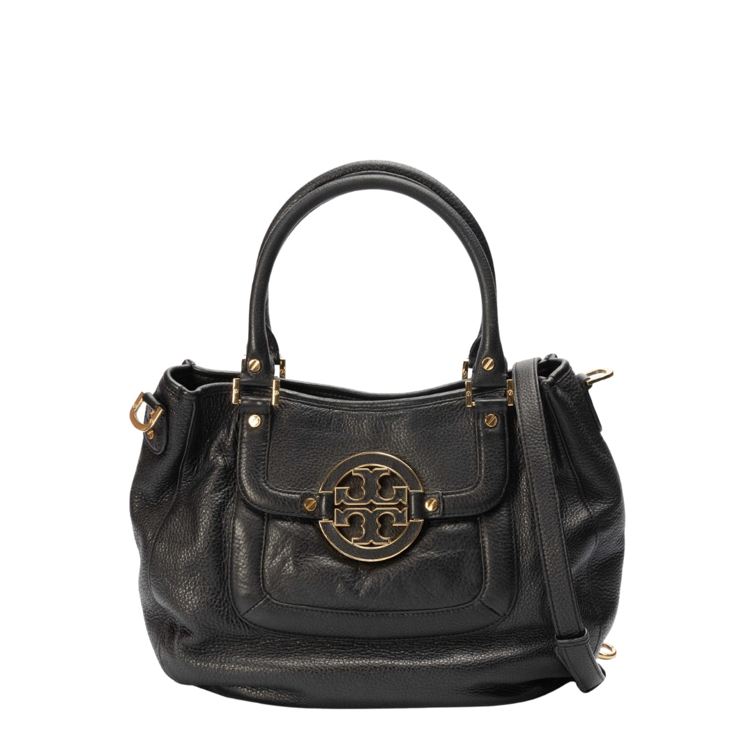 Tory Burch Black Amanda Hobo Bag