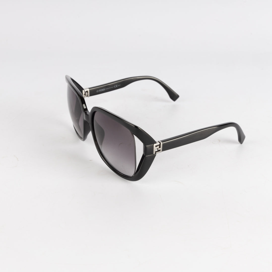 Fendi Black Fendista Square Sunglasses