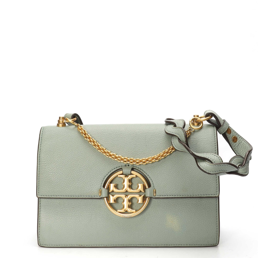 Tory Burch Blue Celadon Miller Shoulder Bag