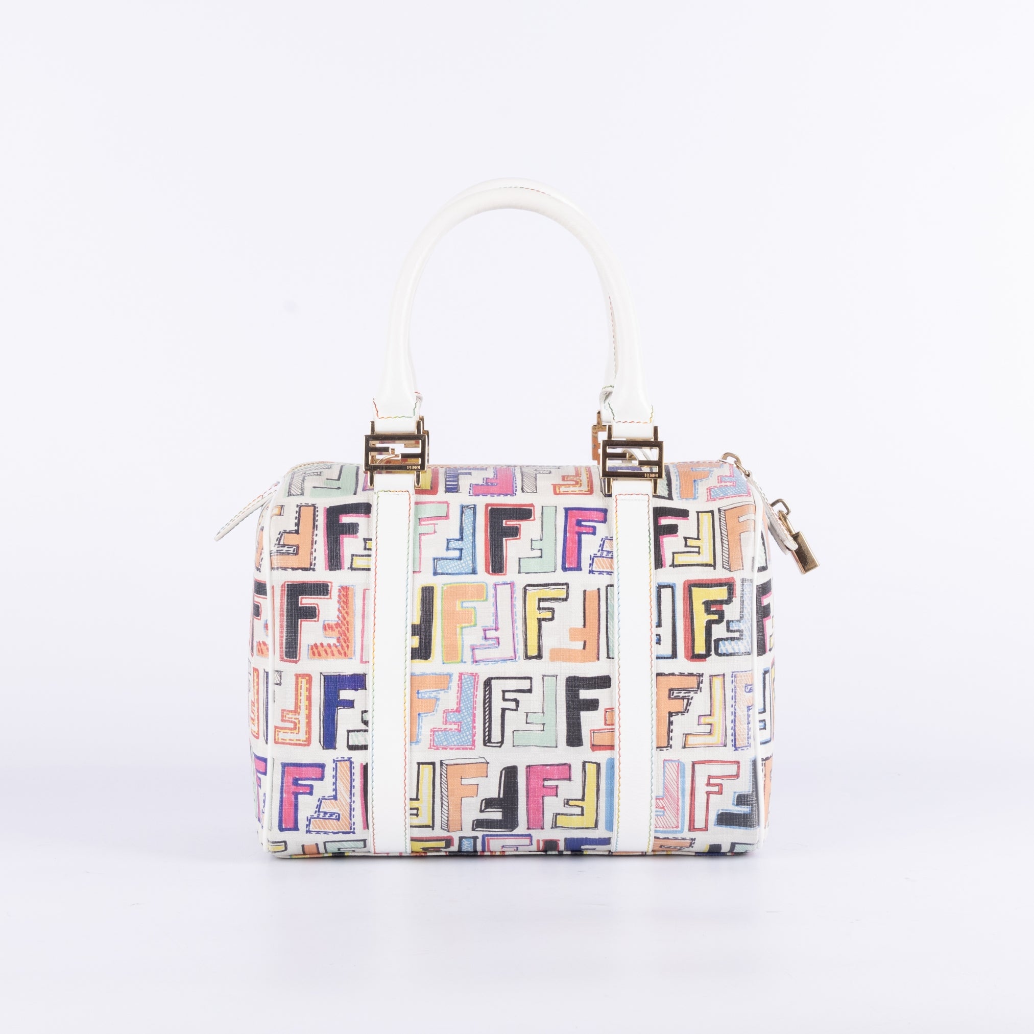 Fendi Zucca Forever Boston Multi-colored Bag