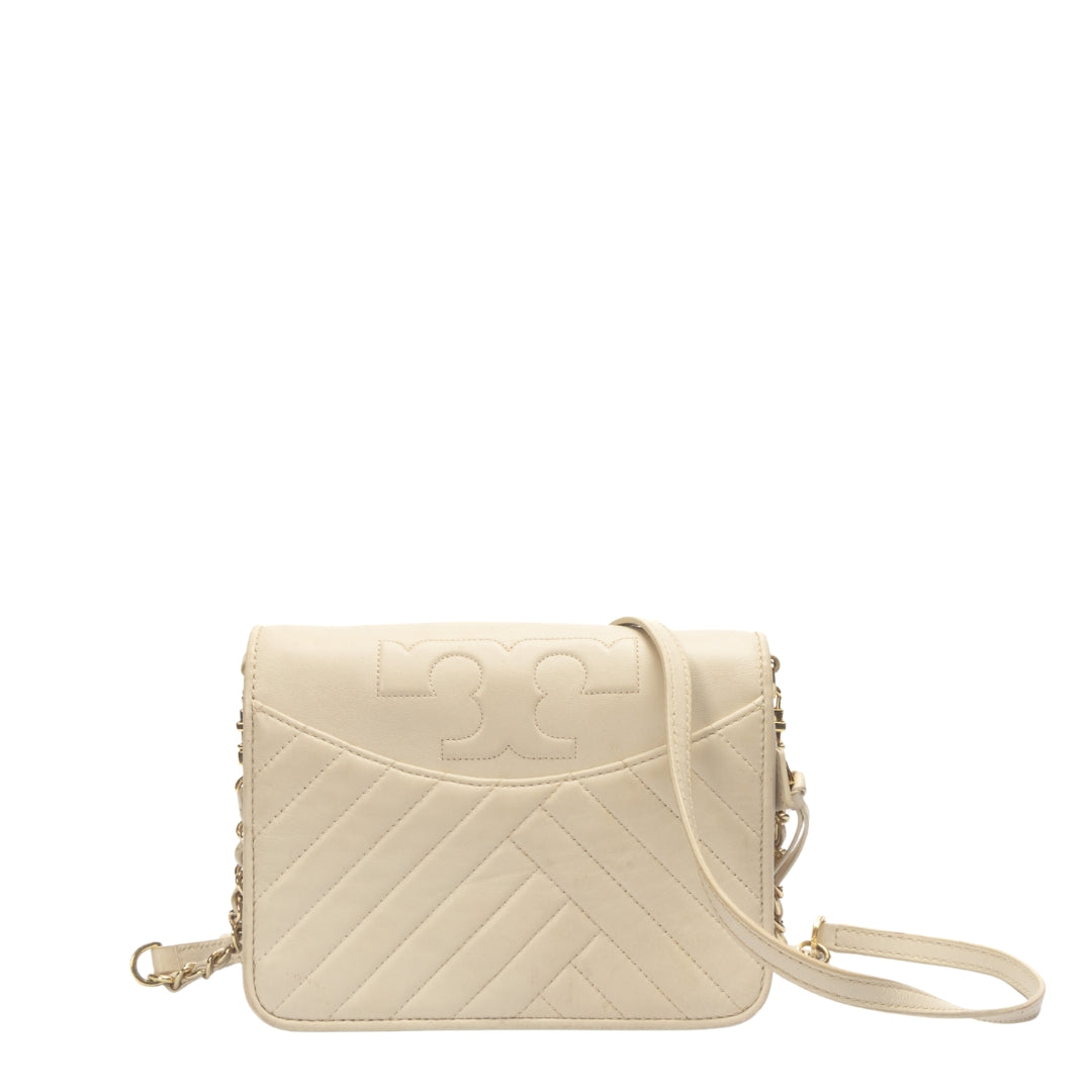 Tory Burch Off-White Alexa Shoulder Bag