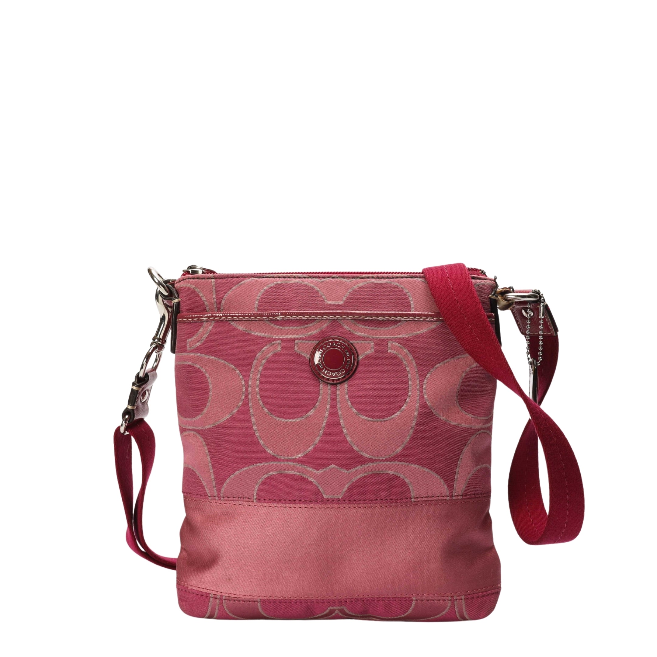 Coach Pink File Crossbody Bag