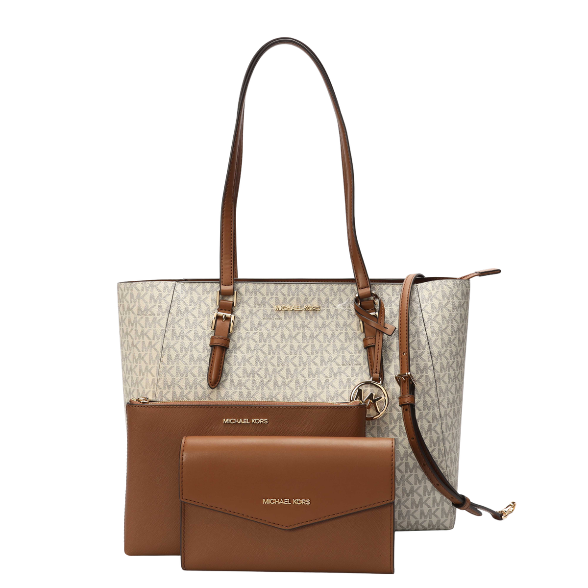 Michael Kors White Charlotte Tote