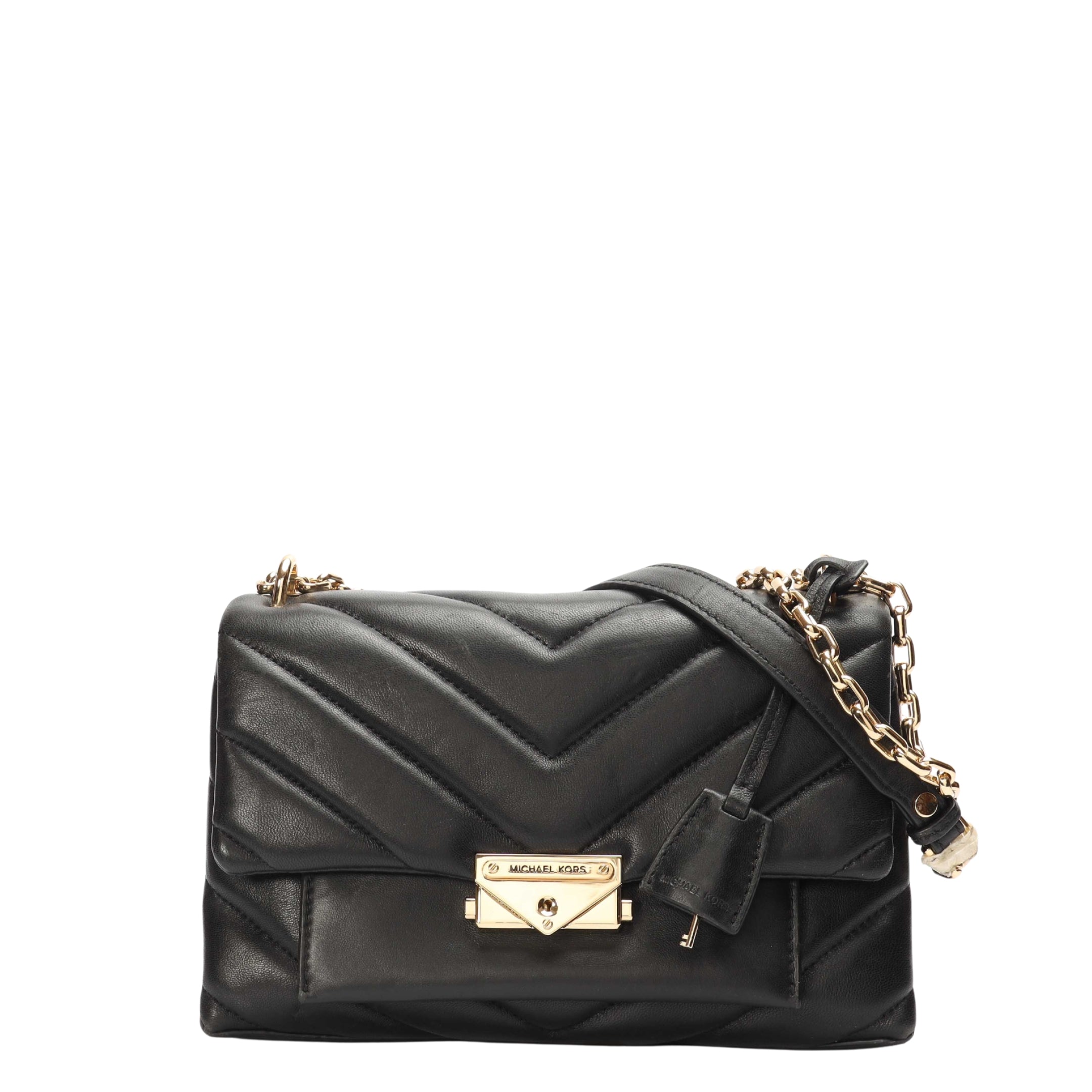 Michael Kors Black Quilted Cece Shoulder Bag