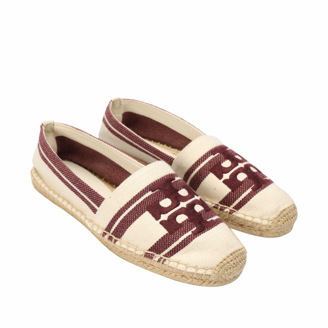 Tory Burch Double T Jacquard Espadrilles