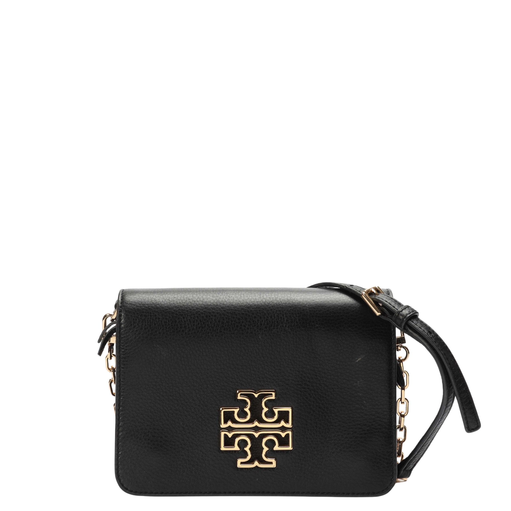 Tory Burch Black Britten Flap Crossbody Bag