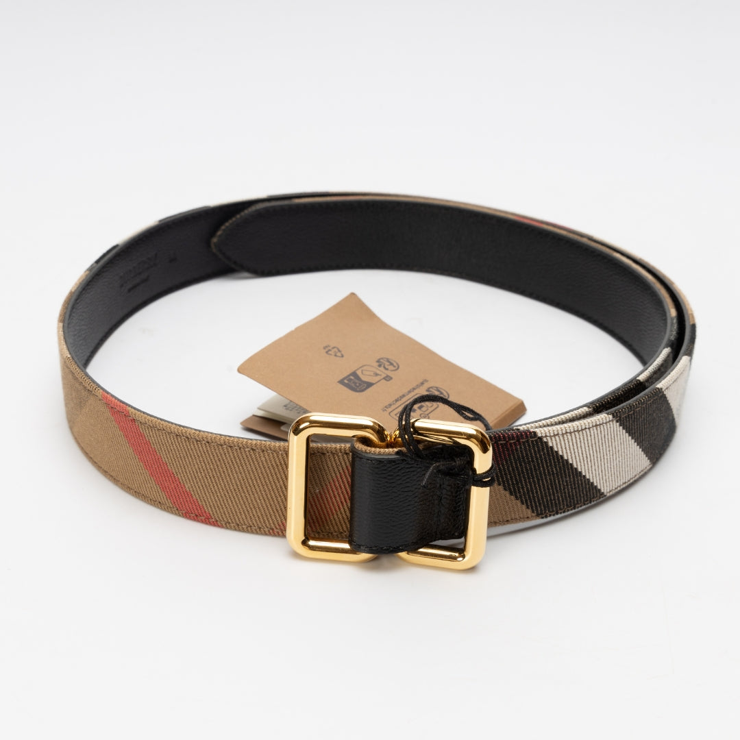 Burberry Check Reversible Belt