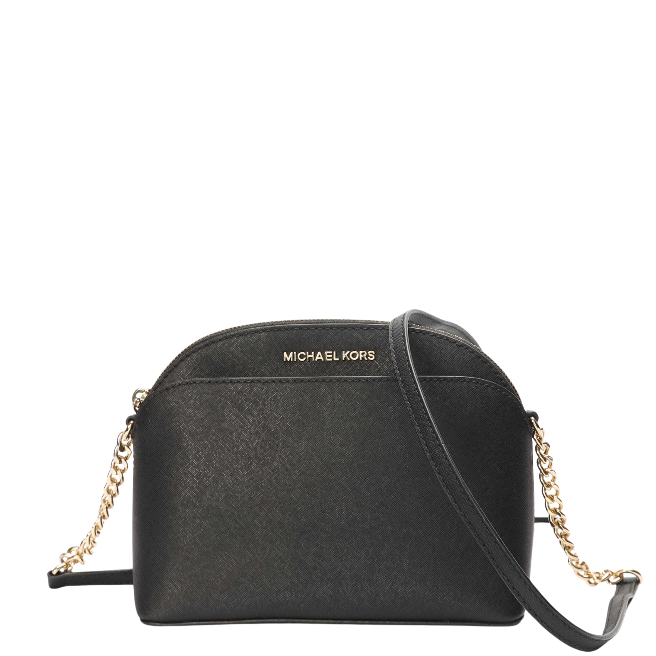 Michael Kors Black Travel Dome Crossbody Bag