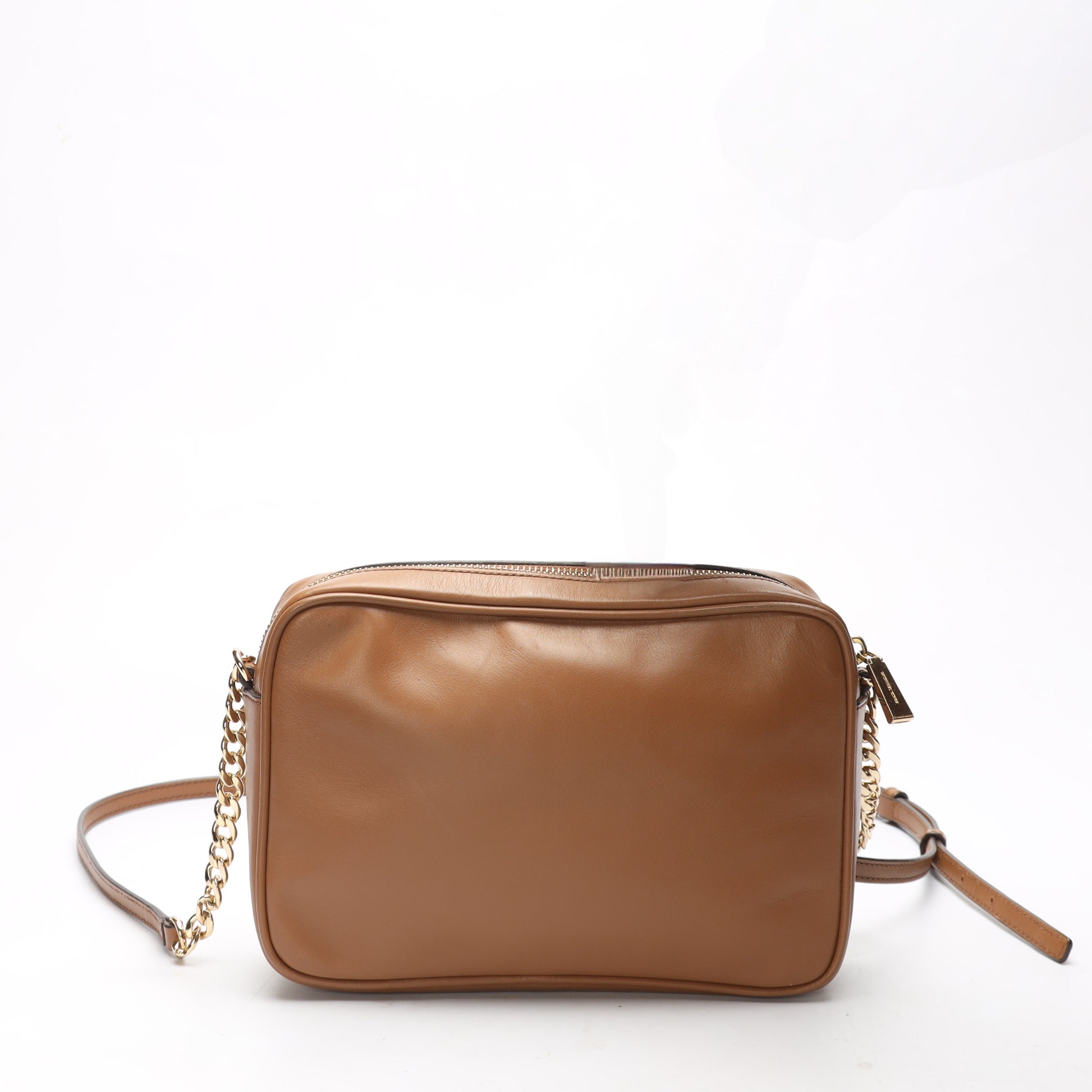 Michael Kors Jet Set Woven Brown Crossbody Bag