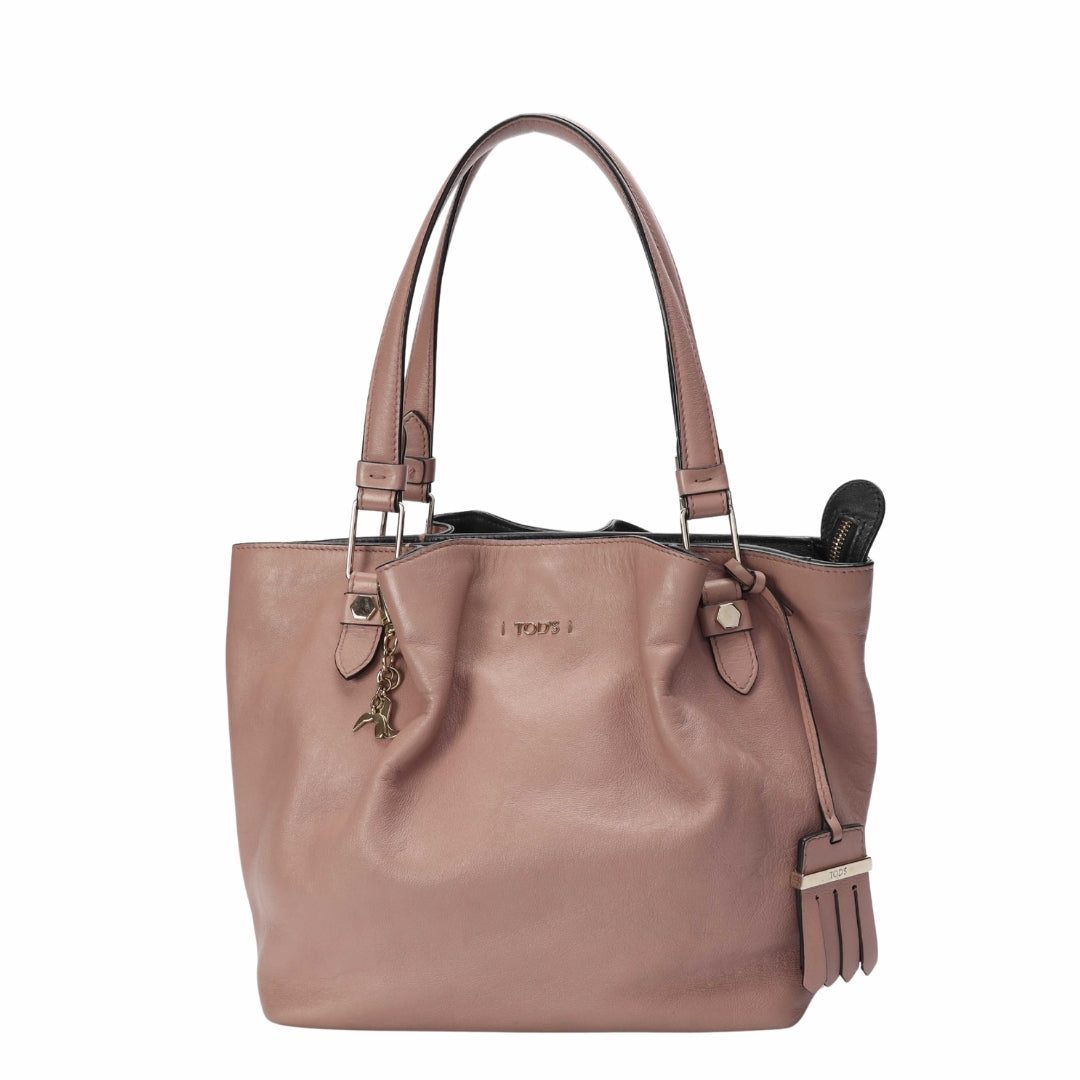 Tods Pink Medium Shopping Bag