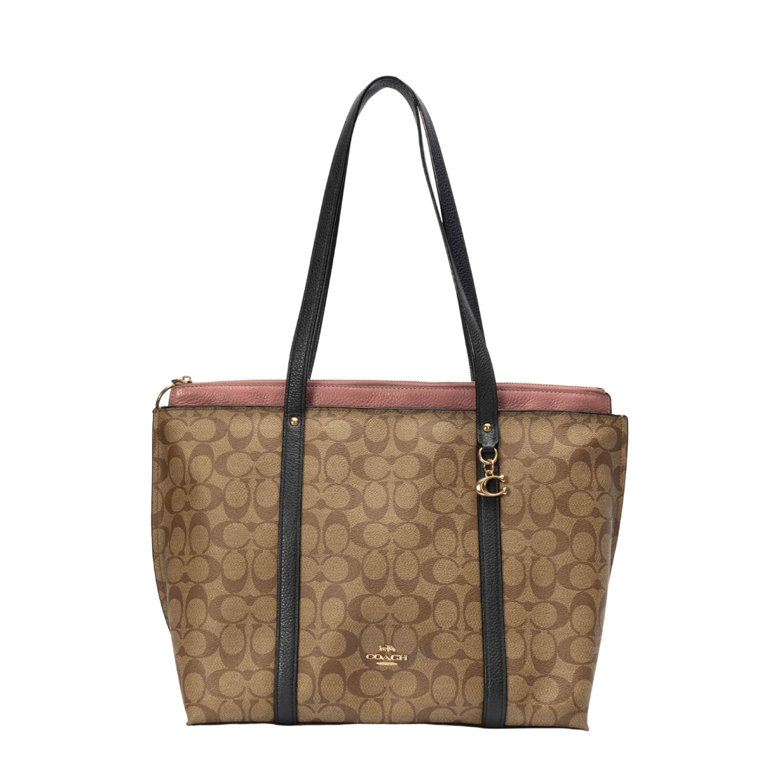 Coach Colorblock Signature Canvas May Tote Bag
