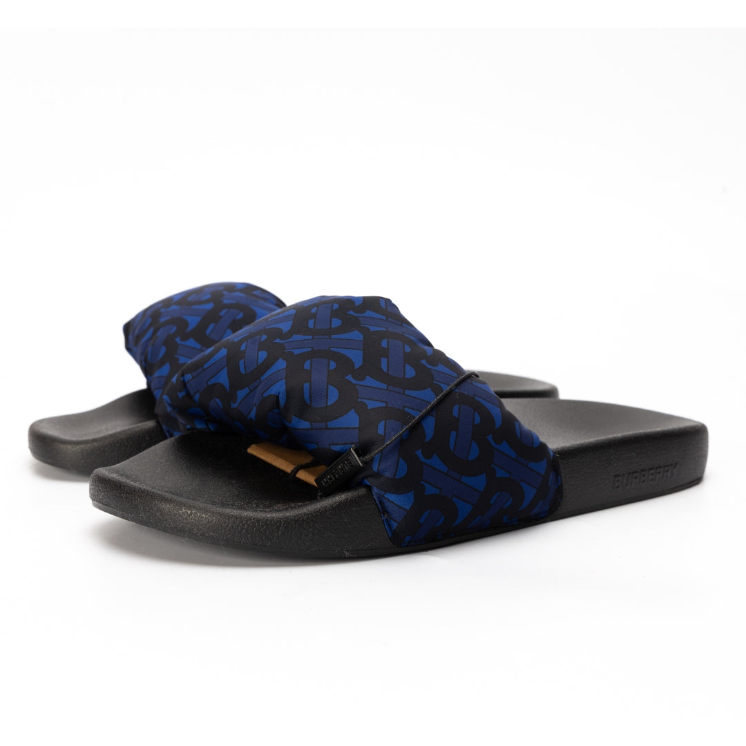 Burberry Furley Puff Royal Blue Sliders