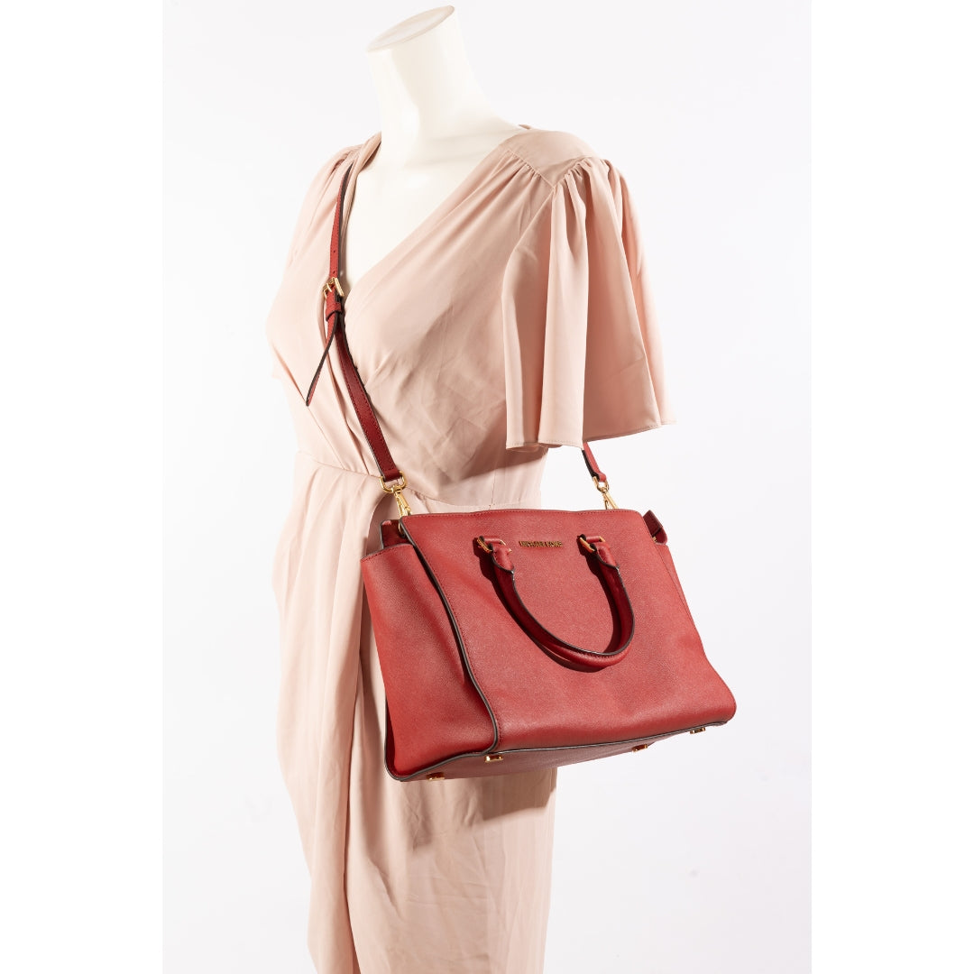 Michael Kors Red Selma Satchel