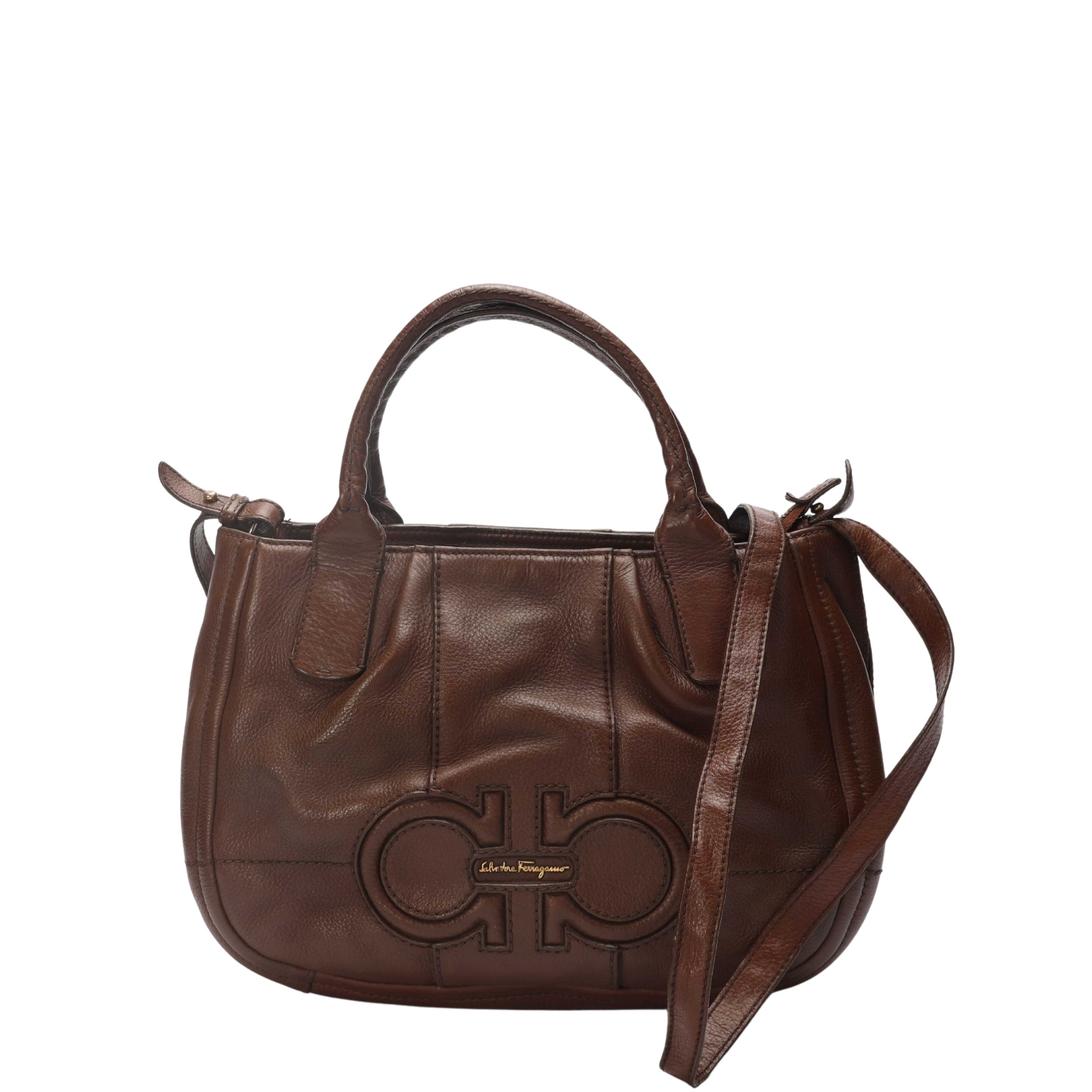 Salvatore Ferragamo Gancini Top Handle Bag