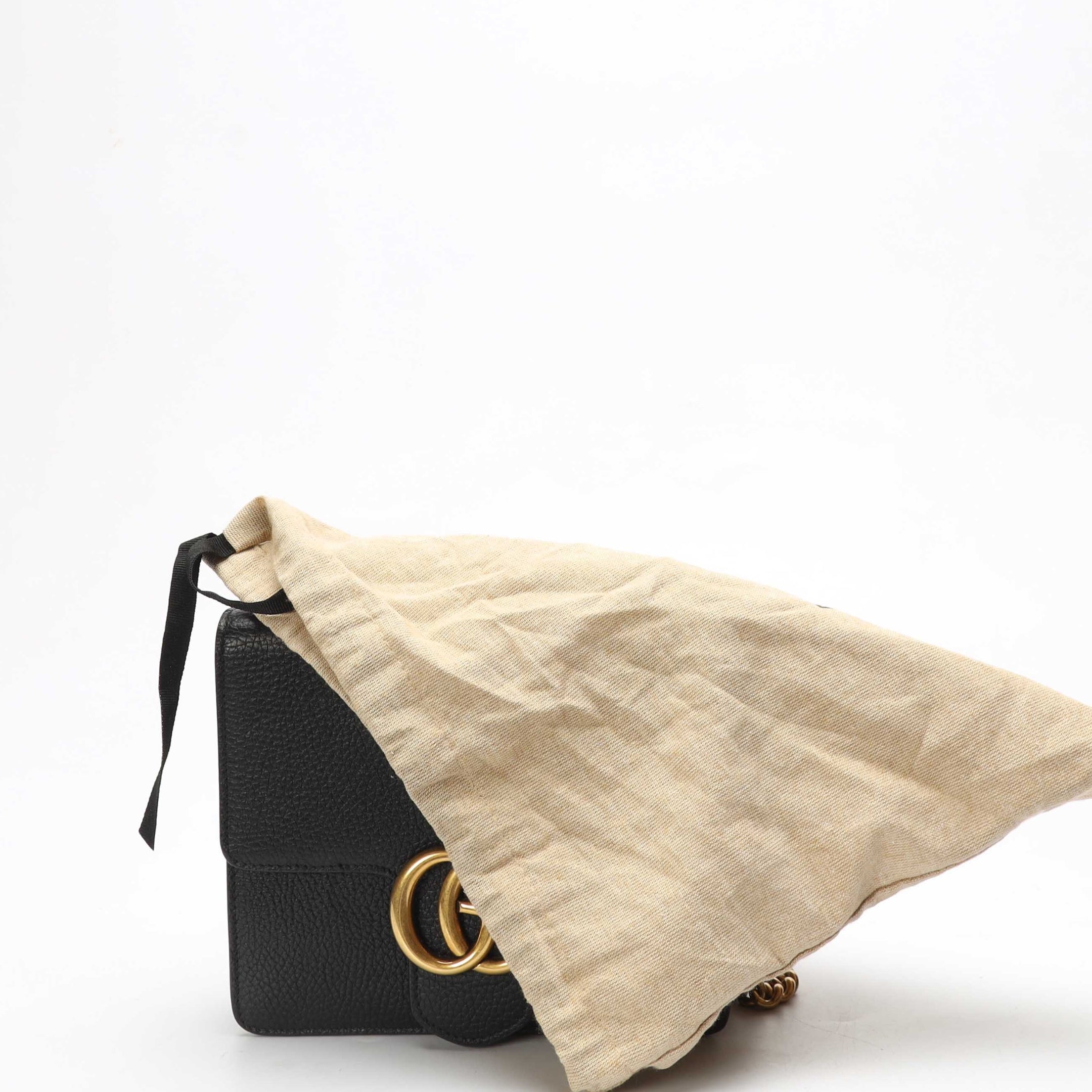 Gucci GG Marmont Black Chain Shoulder Bag