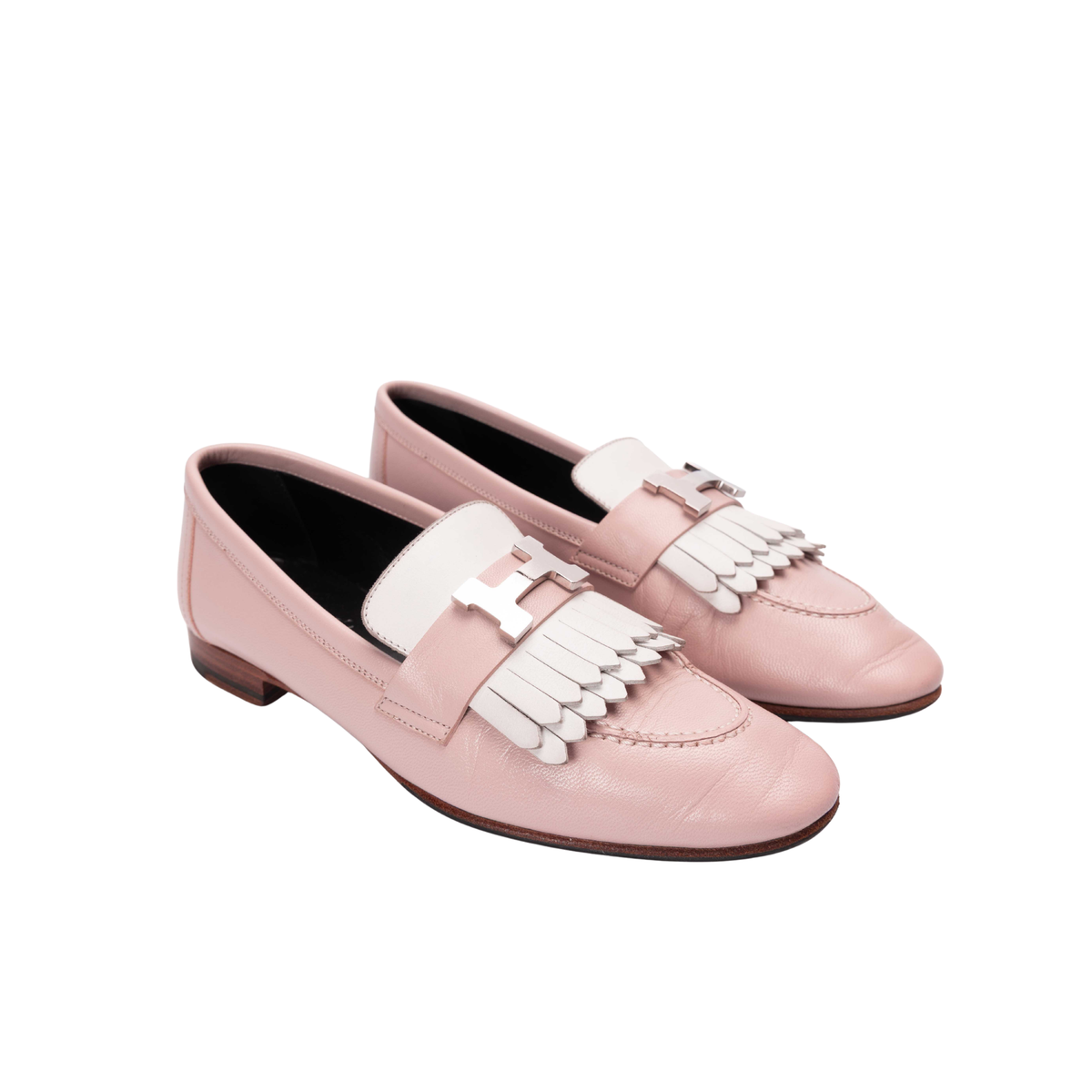 Hermes Pink Royal loafer