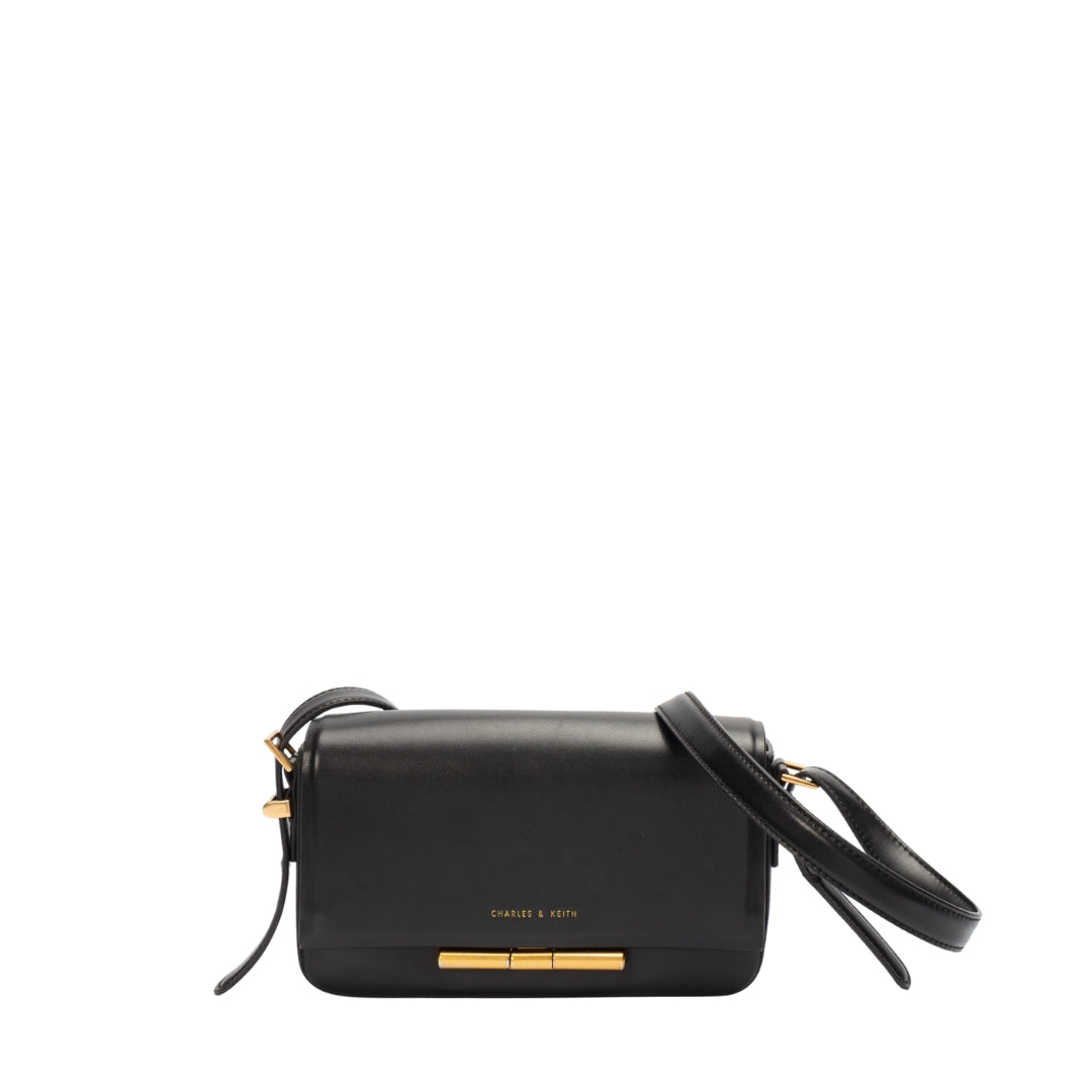 Charles & Keith Cesia Metallic Accent Sling Bag