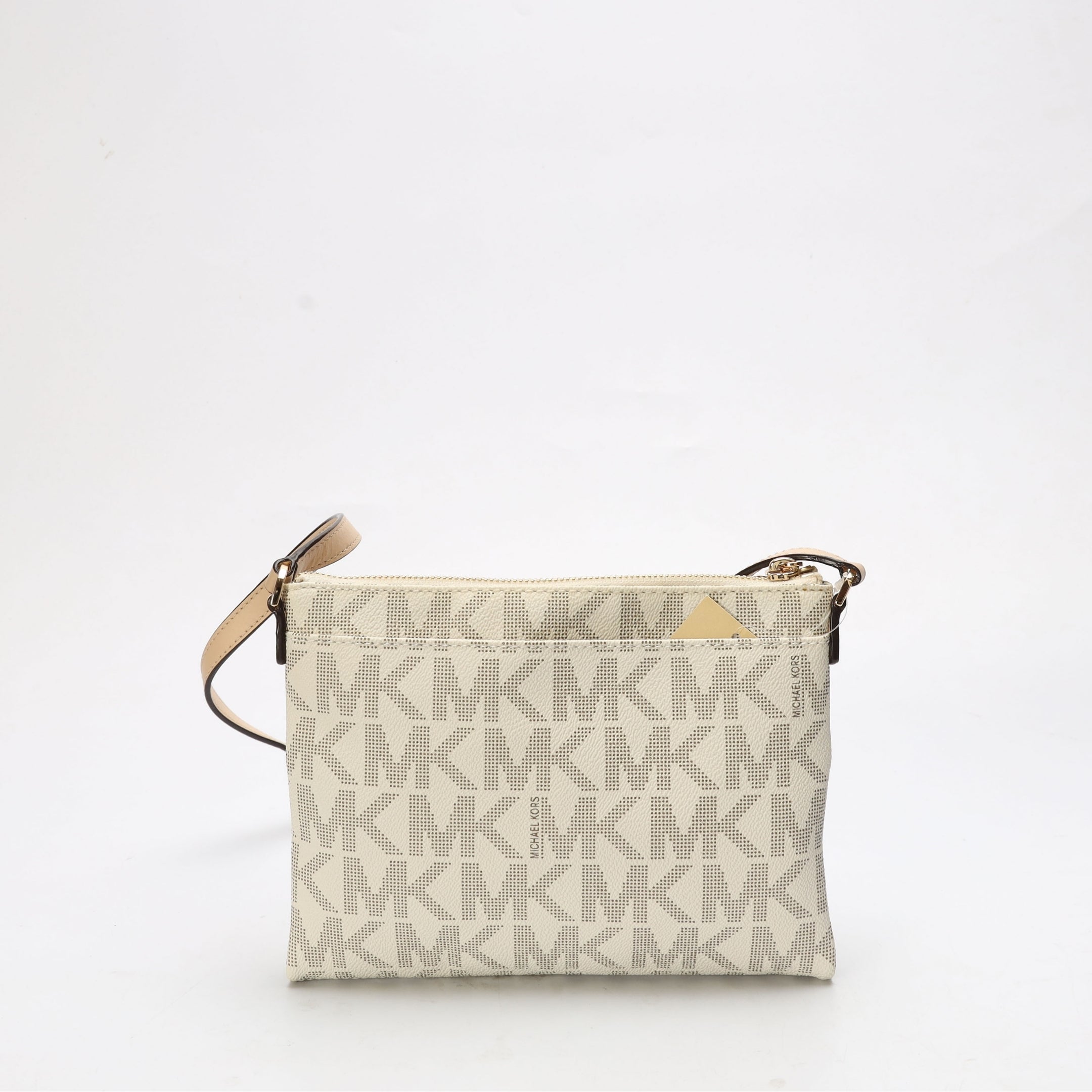 Michael Kors White Monogram Crossbody Bag