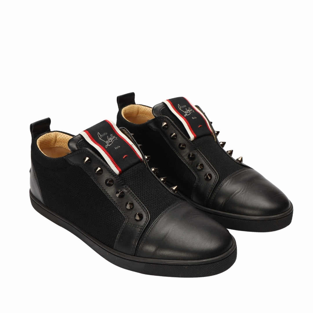 Christian Louboutin FAV. Fique A Vontade Spiked Black Sneakers