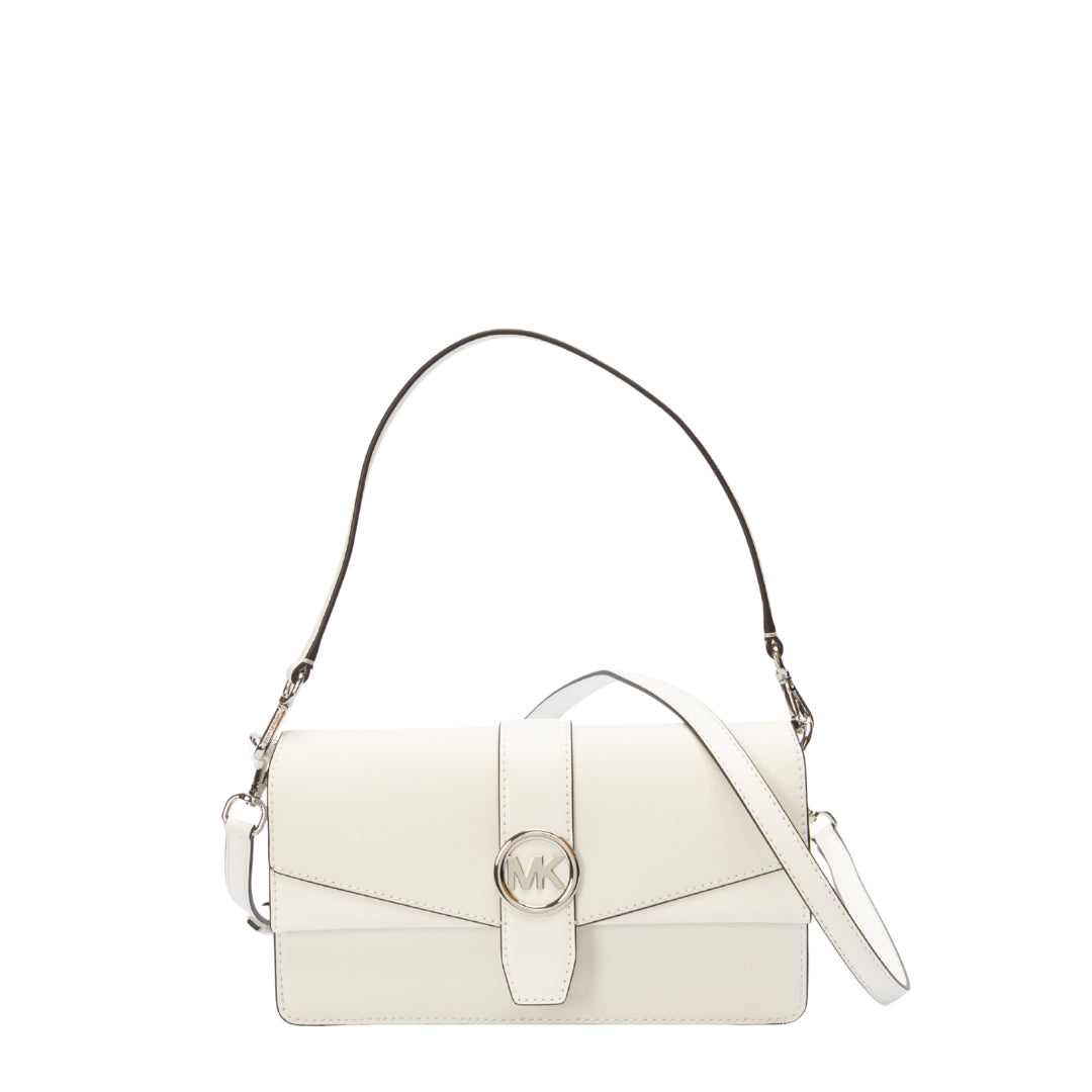 Michael Kors Greenwich White Convertible Shoulder Bag
