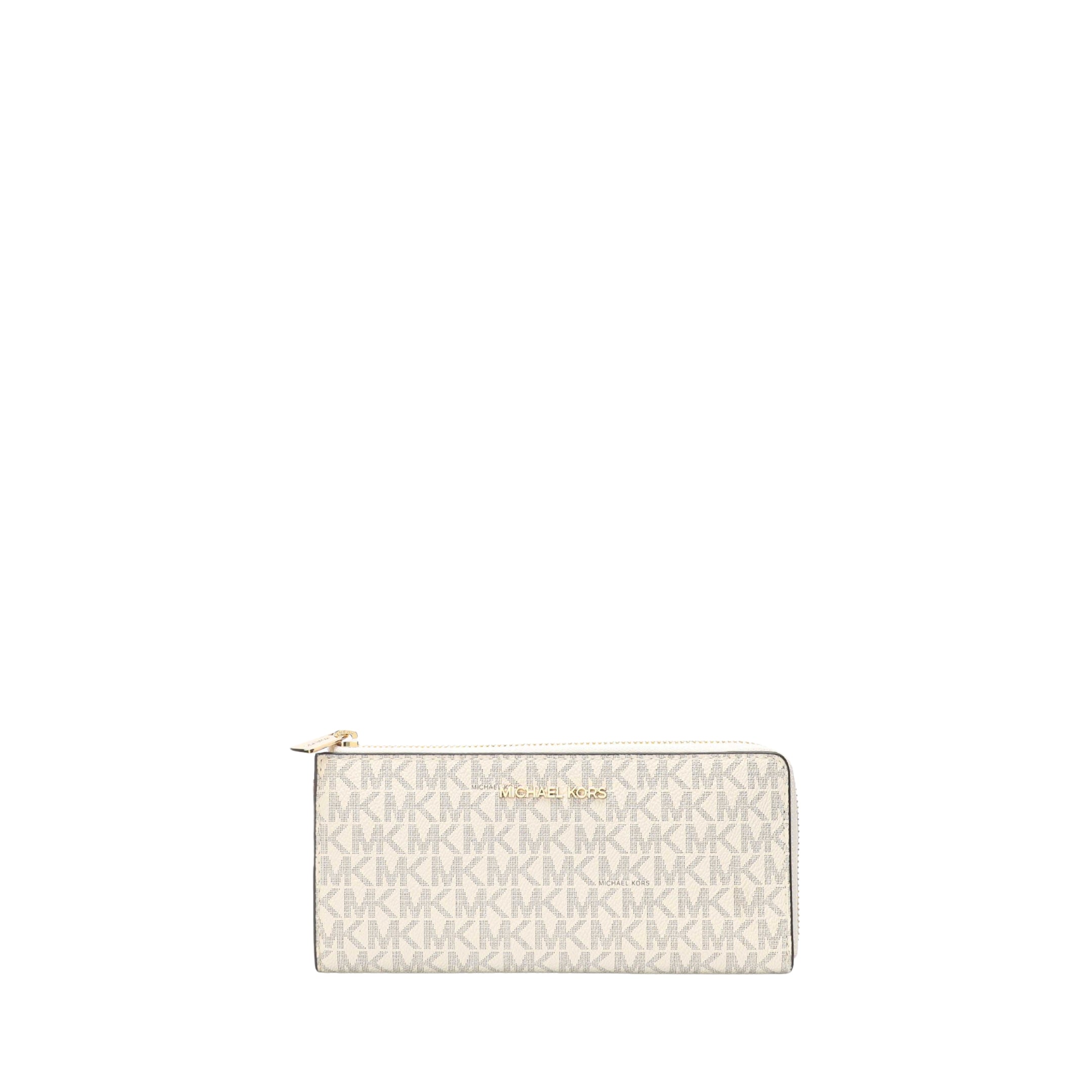 Michael Kors Vanilla Jet Set Zip Wallet