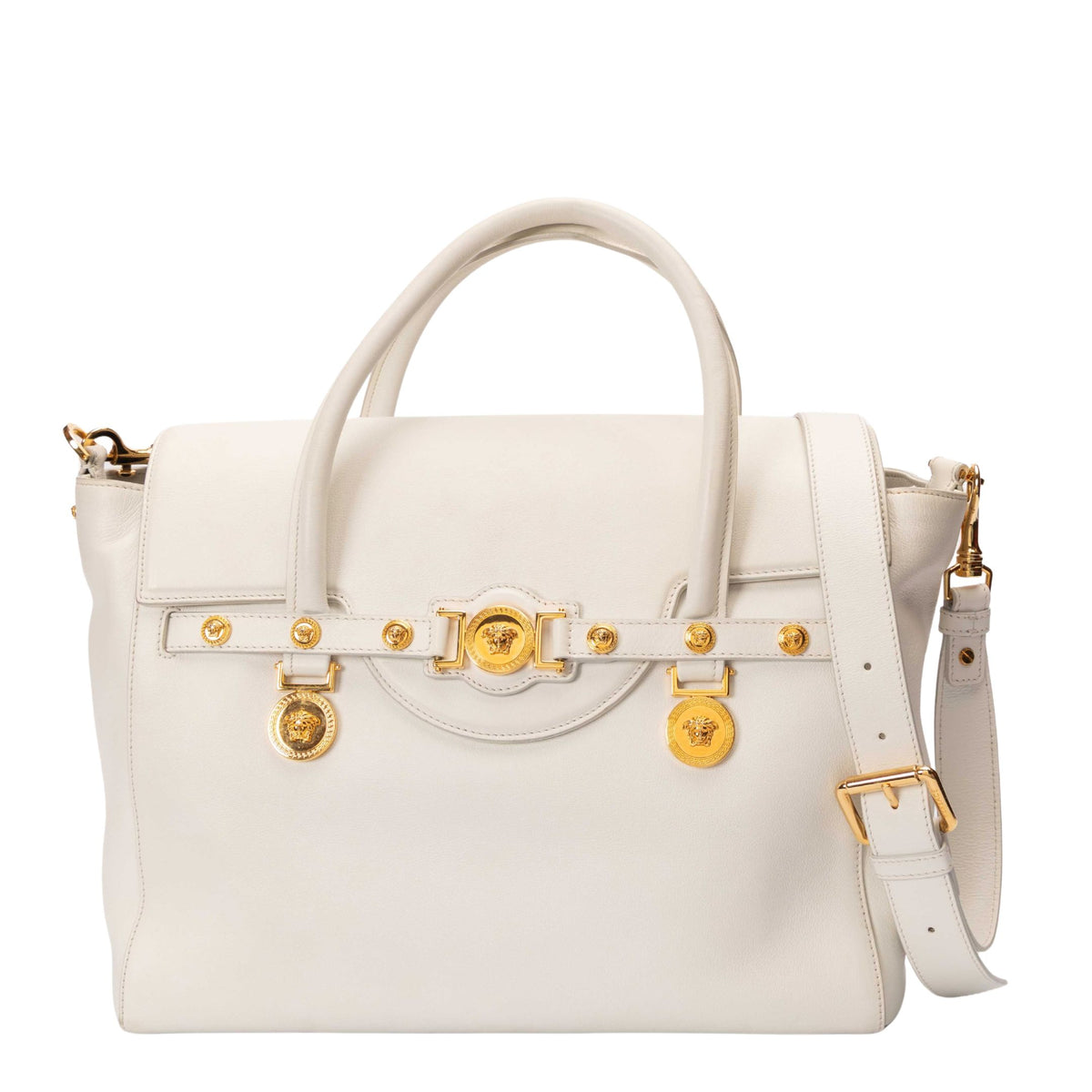 Versace Vitello Calfskin Signature Tote