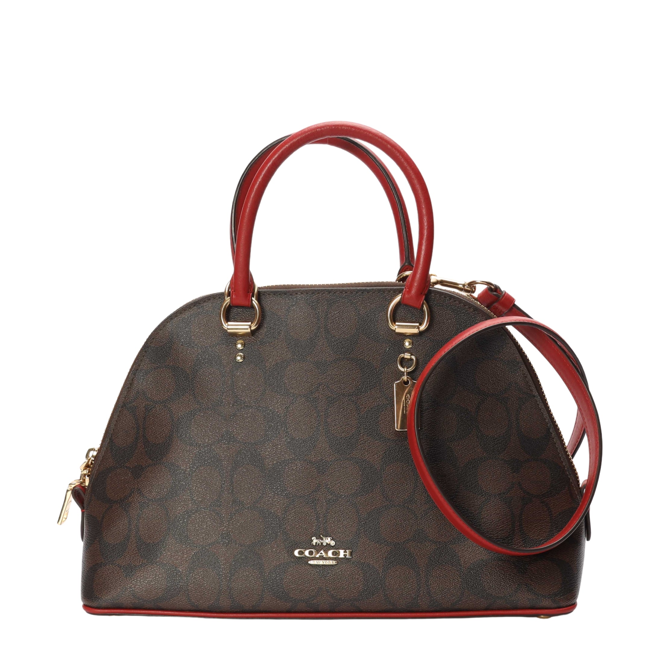 Coach Katy Signature Canvas Satchel