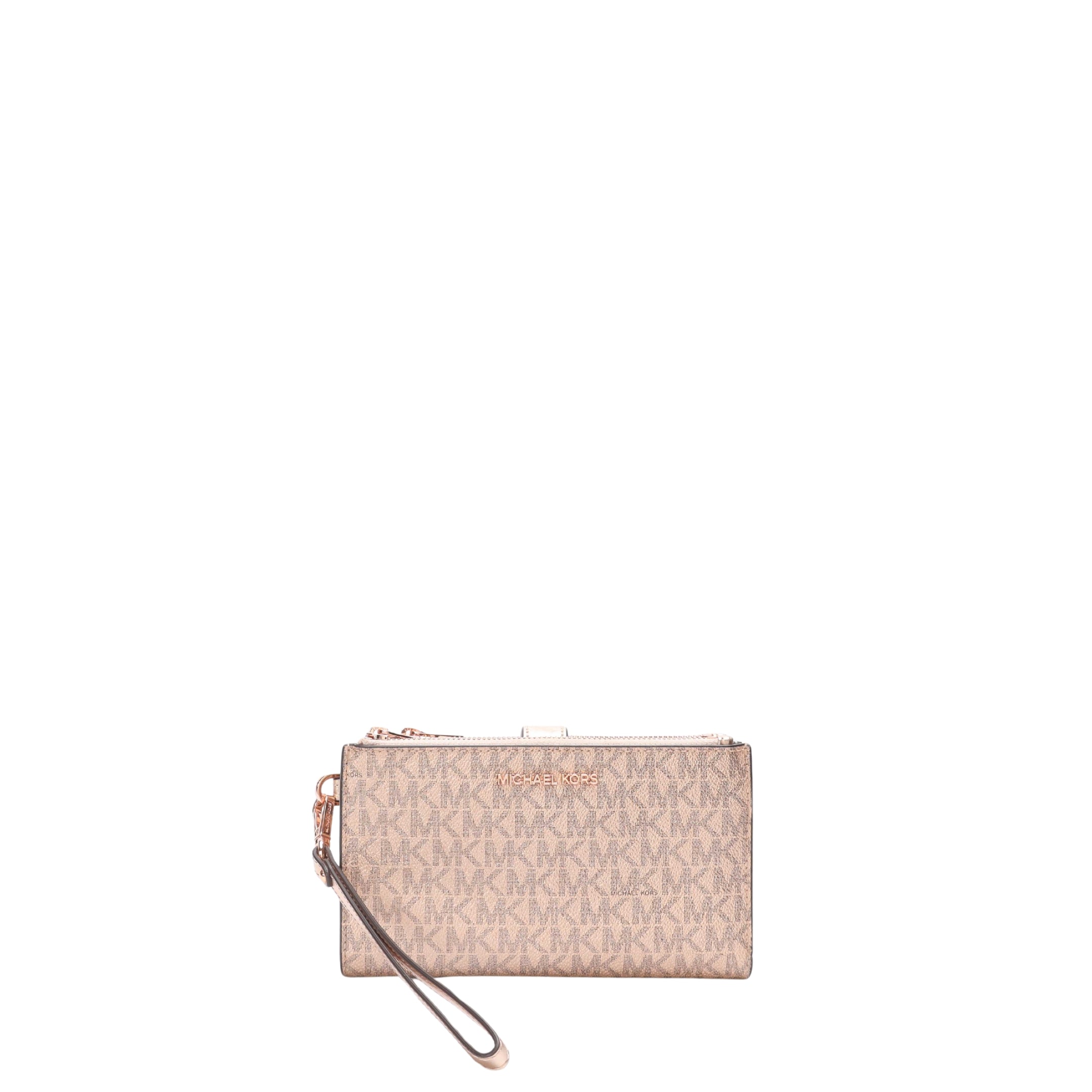 Michael Kors Pink Jet Set Signature Logo Wristlet