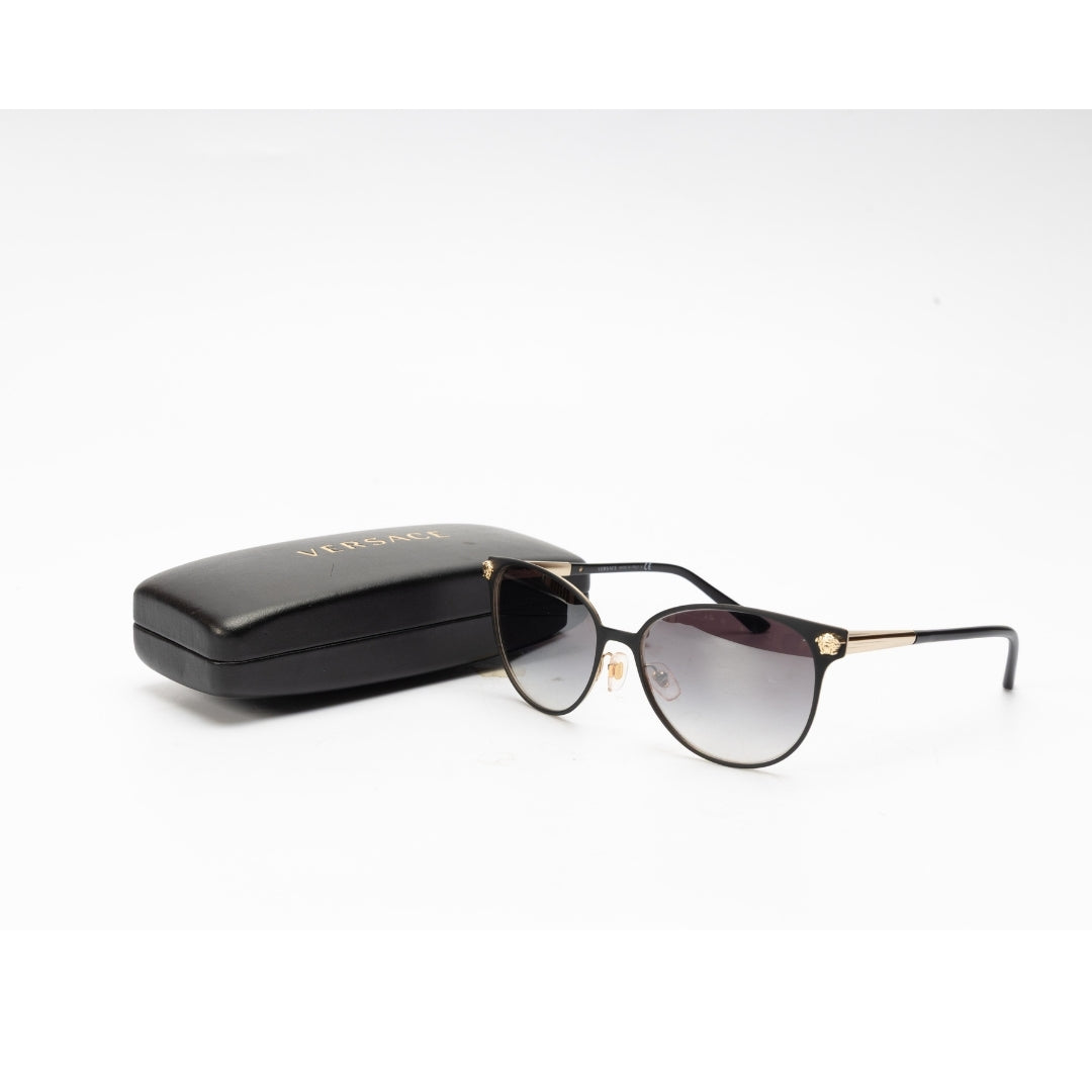 Versace Grey Oval Sunglasses for Women