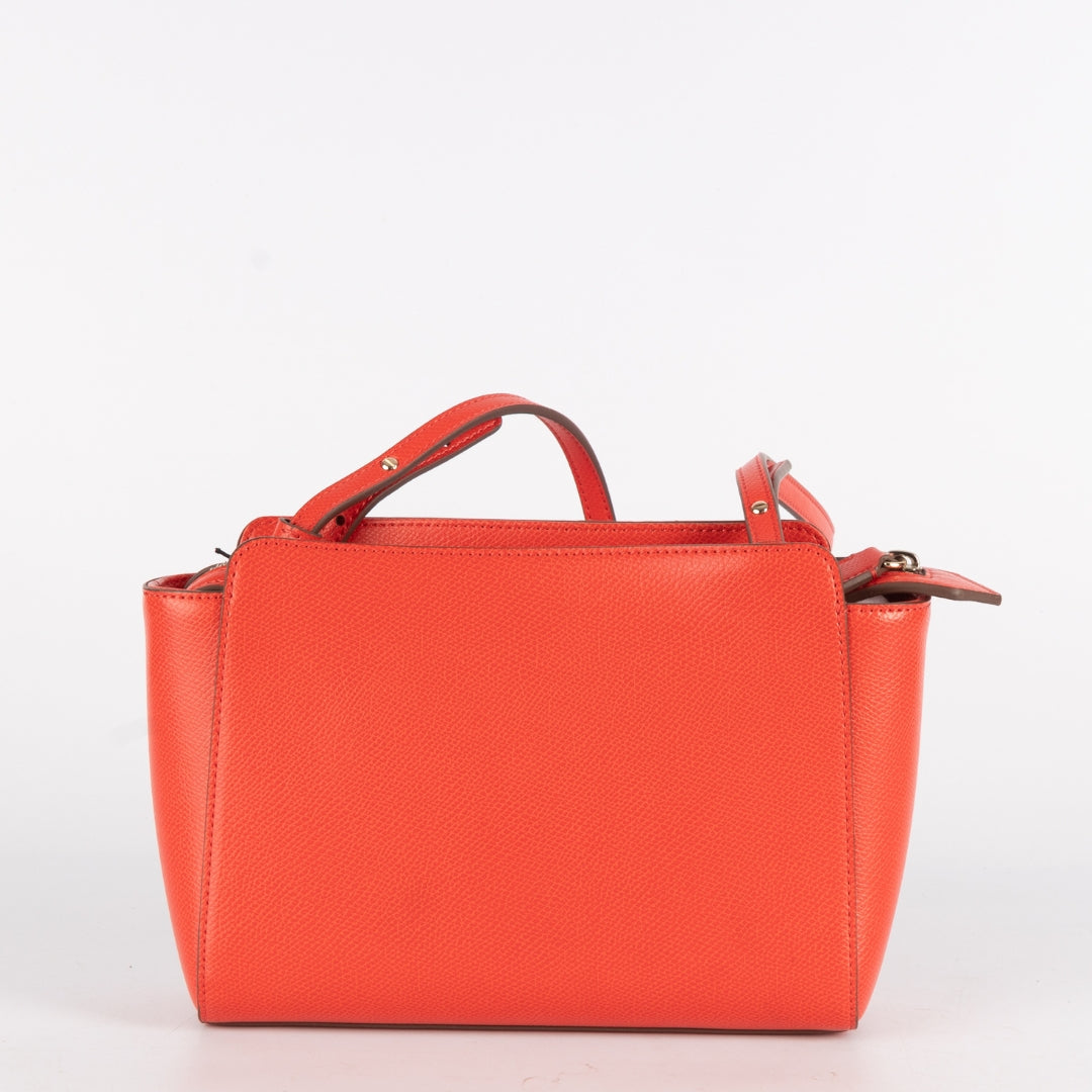 Emporio Armani Red Leather Crossbody Bag