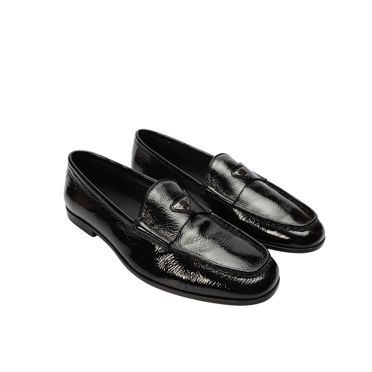 Prada Black Logo Loafers