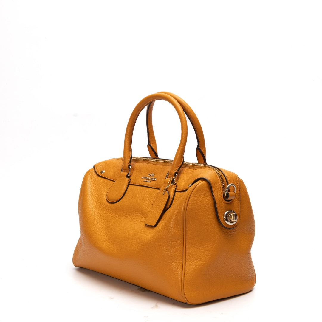 Coach Mustard Yellow Bennett Satchel