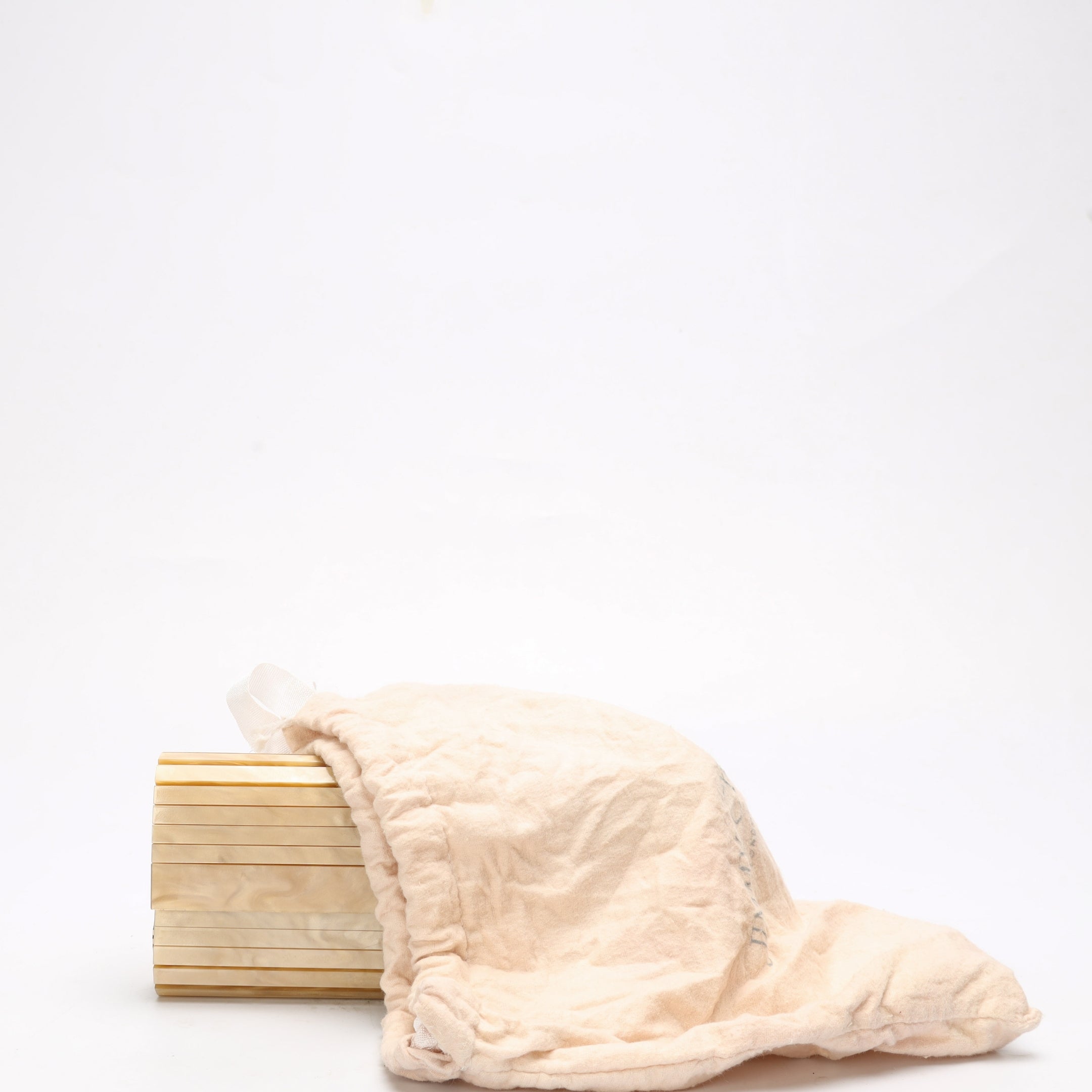 Jimmy Choo Gold Mother of Pearl Clutch Bag