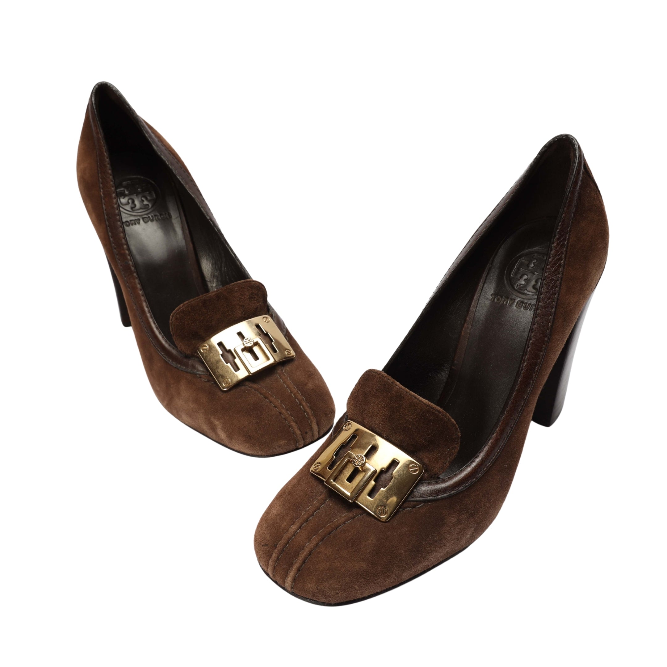 Tory Burch Brown Suede Pumps