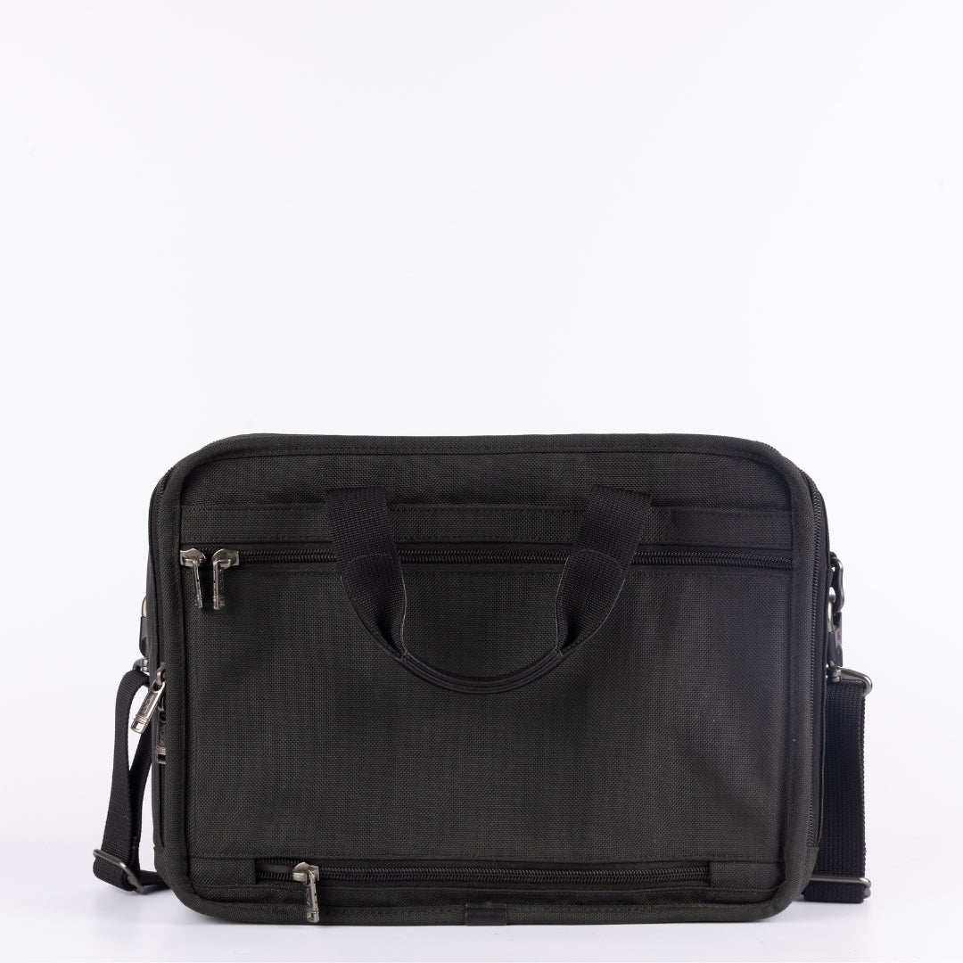 Tumi Black Nylon Laptop Brief Bag