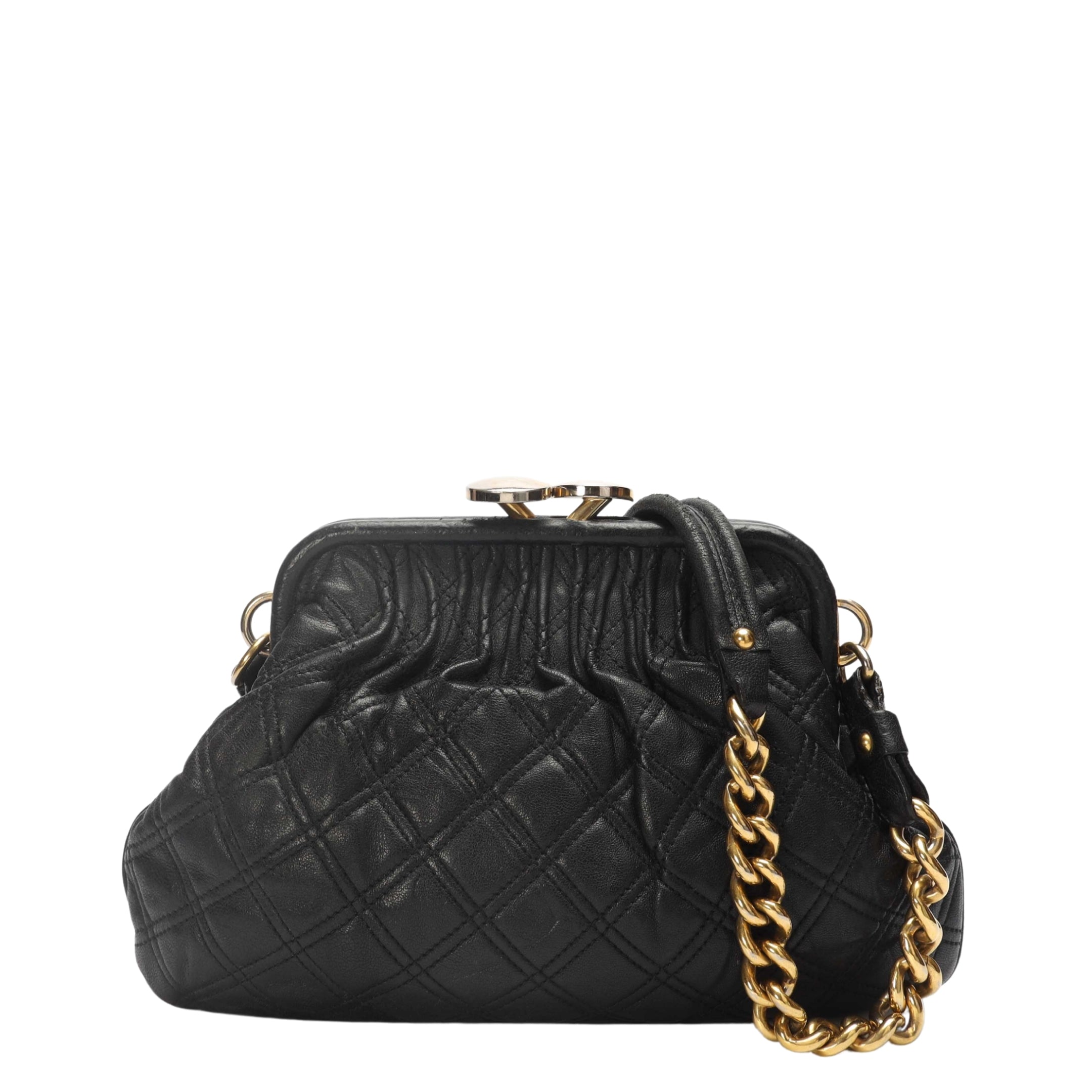 Marc Jacobs Black Quilted Stam Satchel