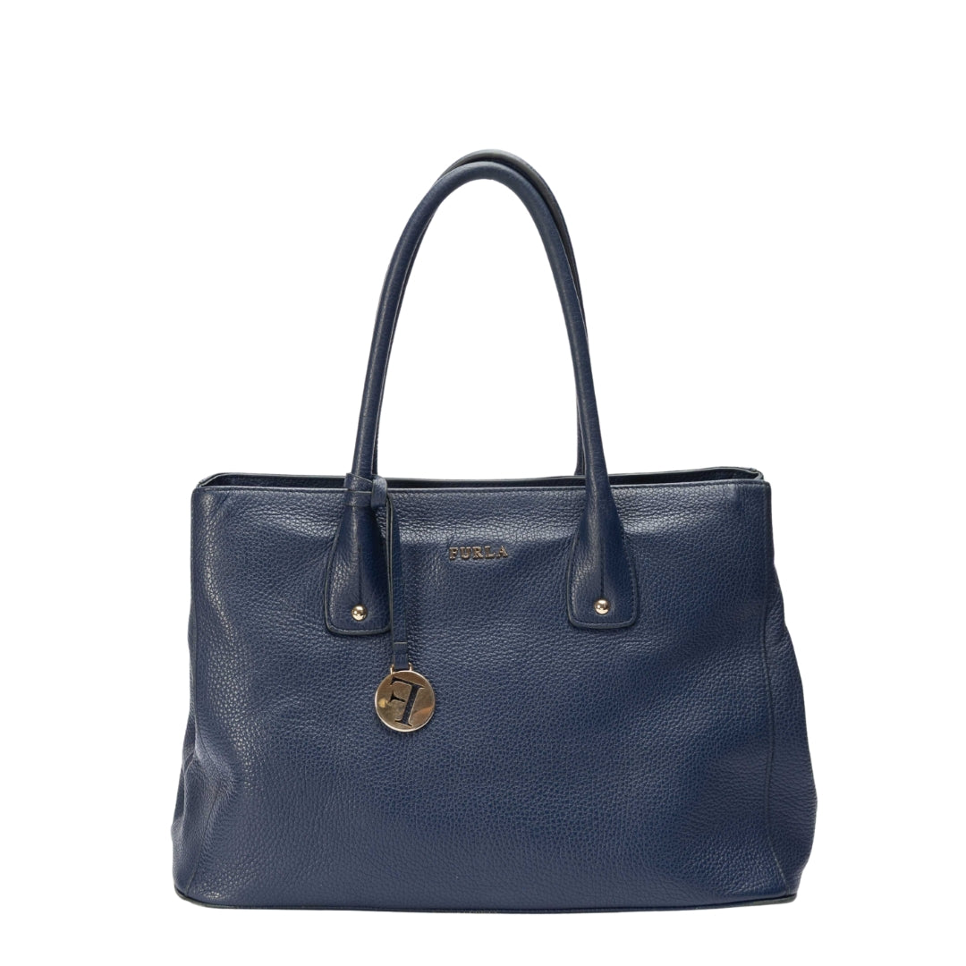 Furla Blue Linda Tote
