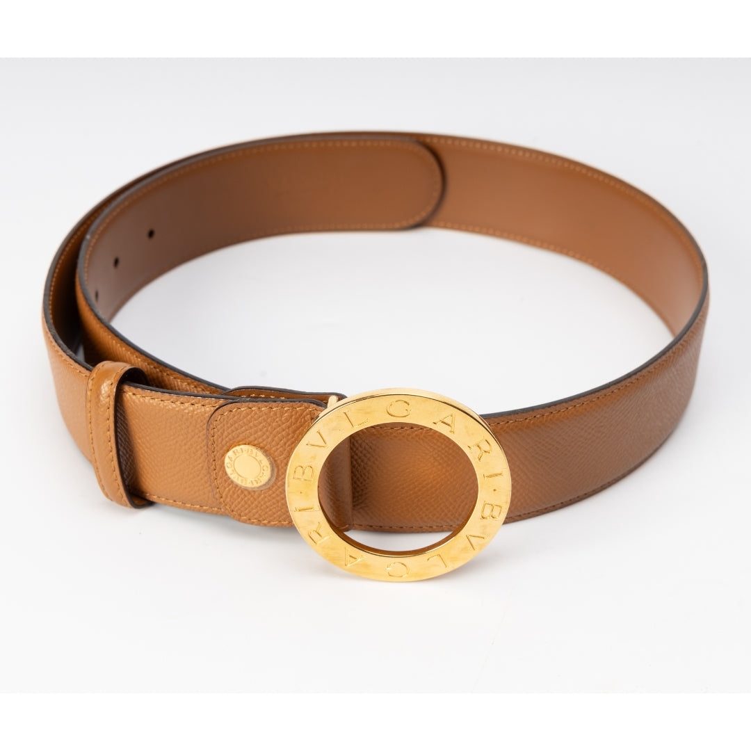 Bvlgari Circular Leather Belt