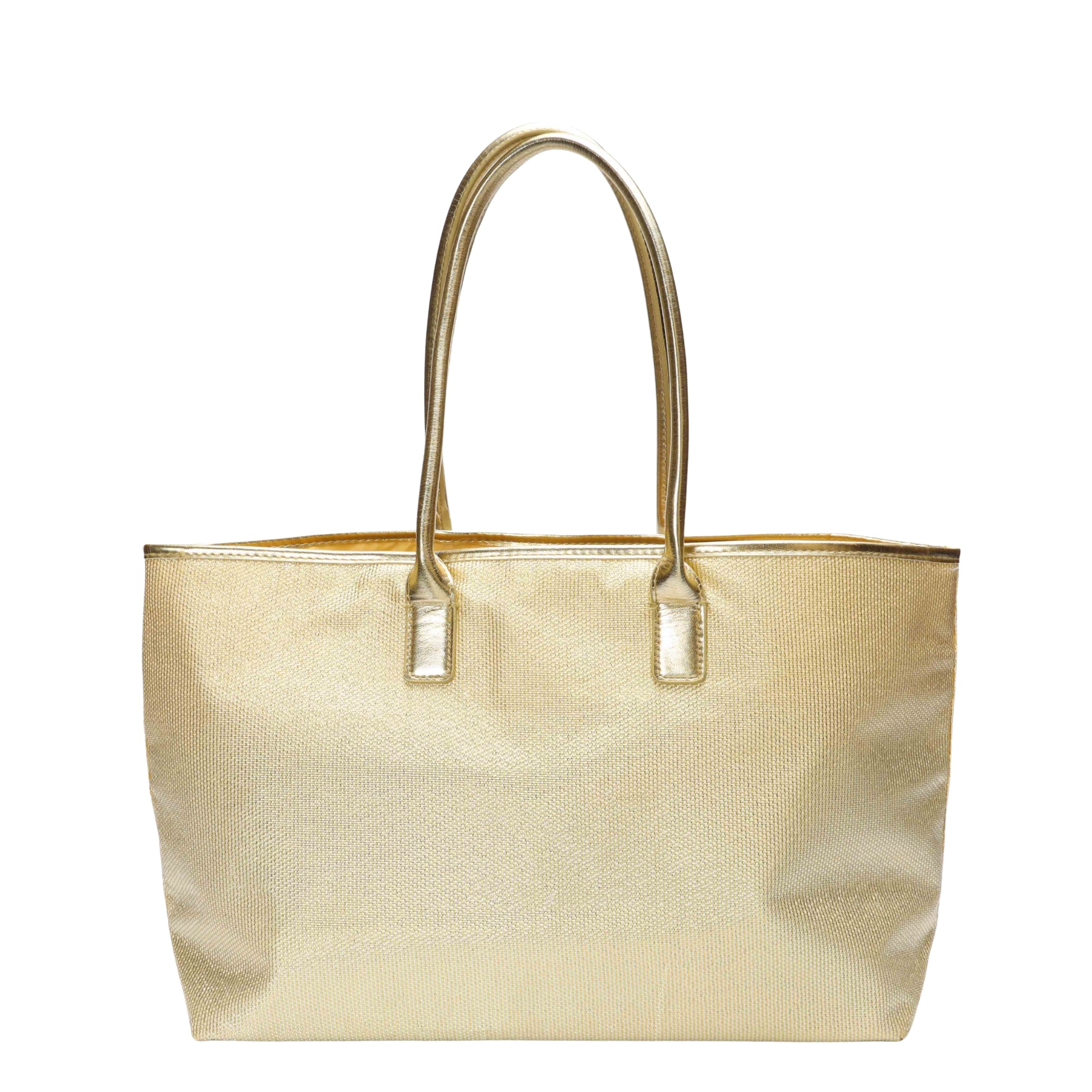 Michael Kors Gold Metallic Shopper Tote