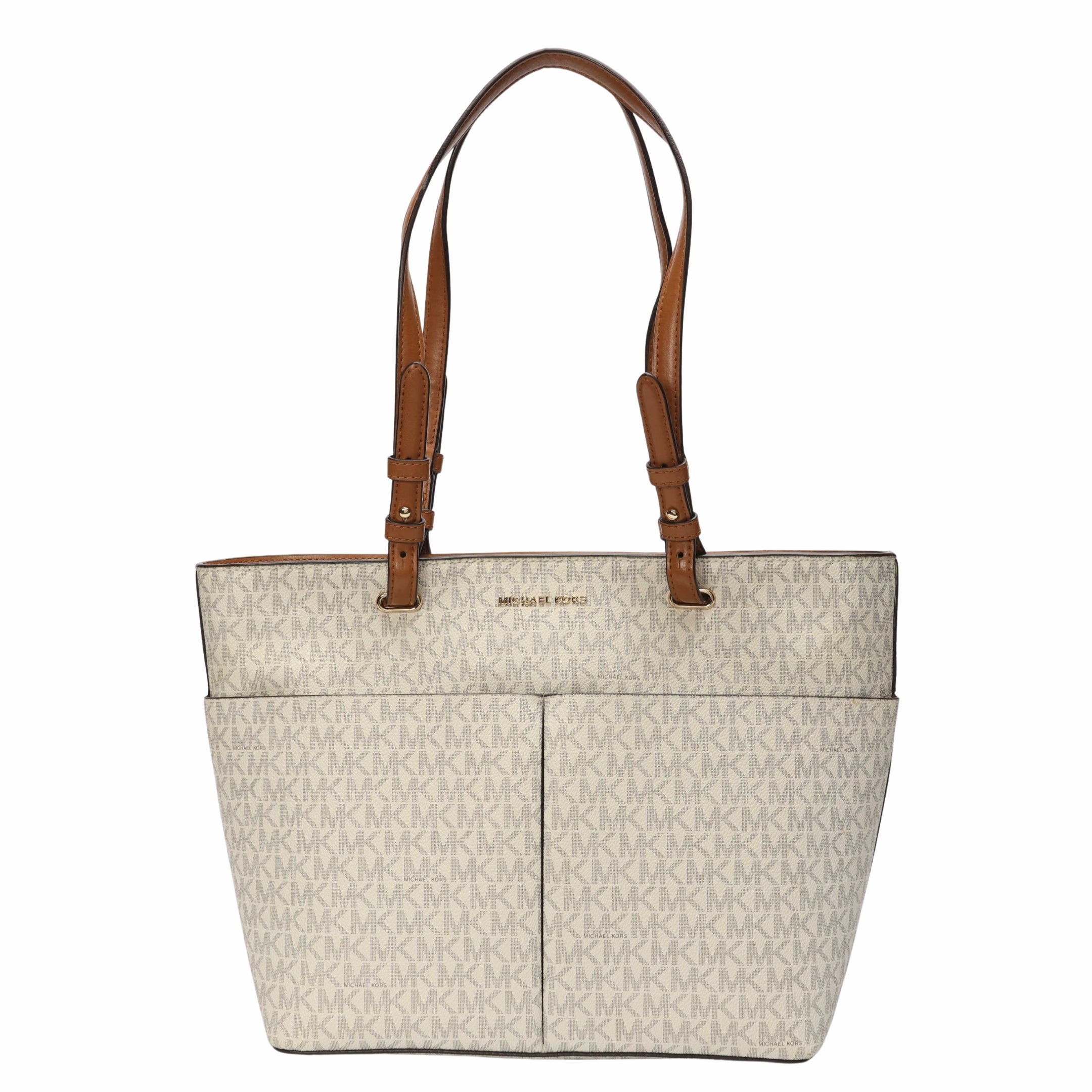 Michael Kors Vanilla Logo Bedford Tote